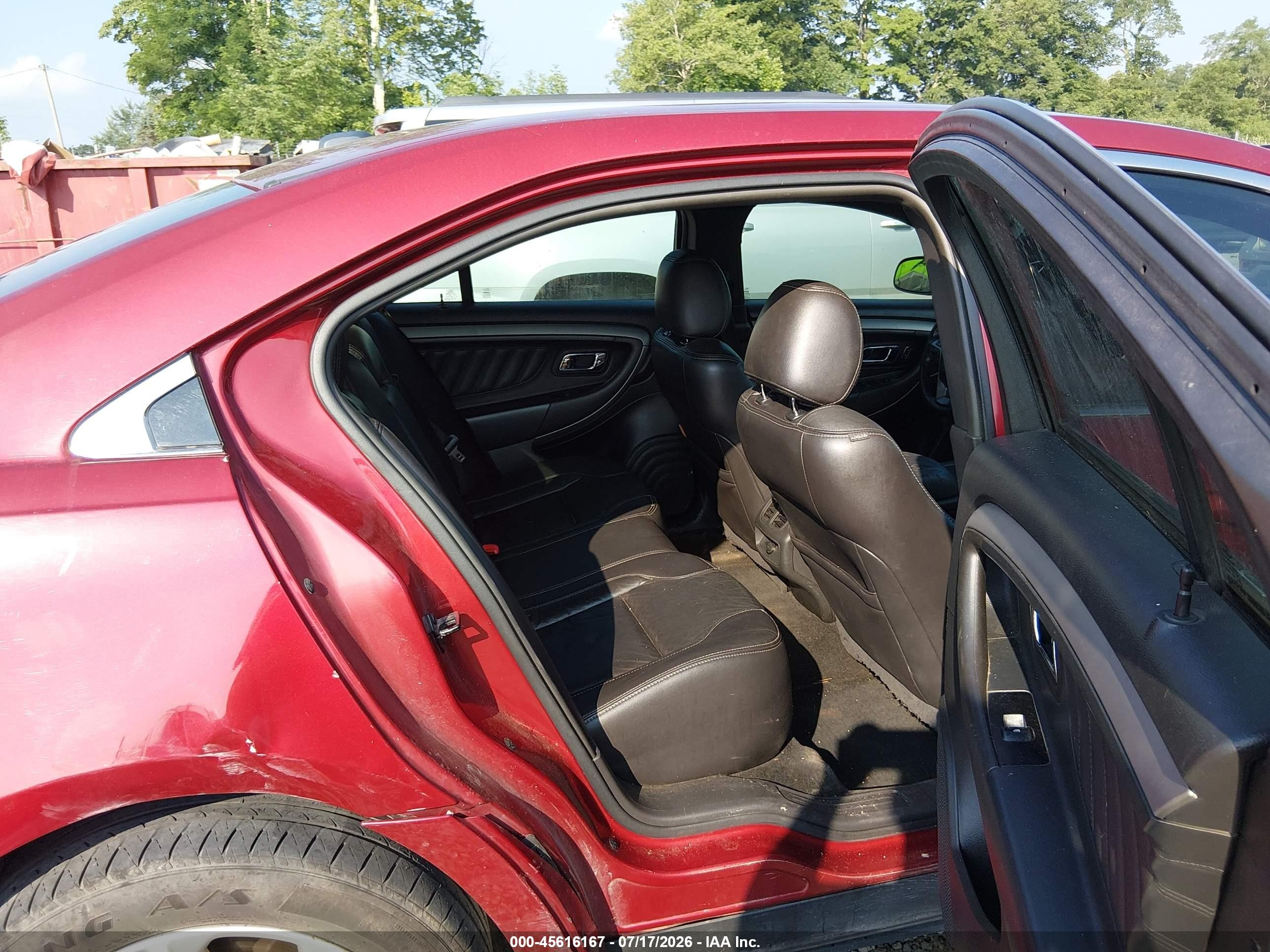 2015 Ford Taurus Sel Red vin: 1FAHP2E8XFG174706