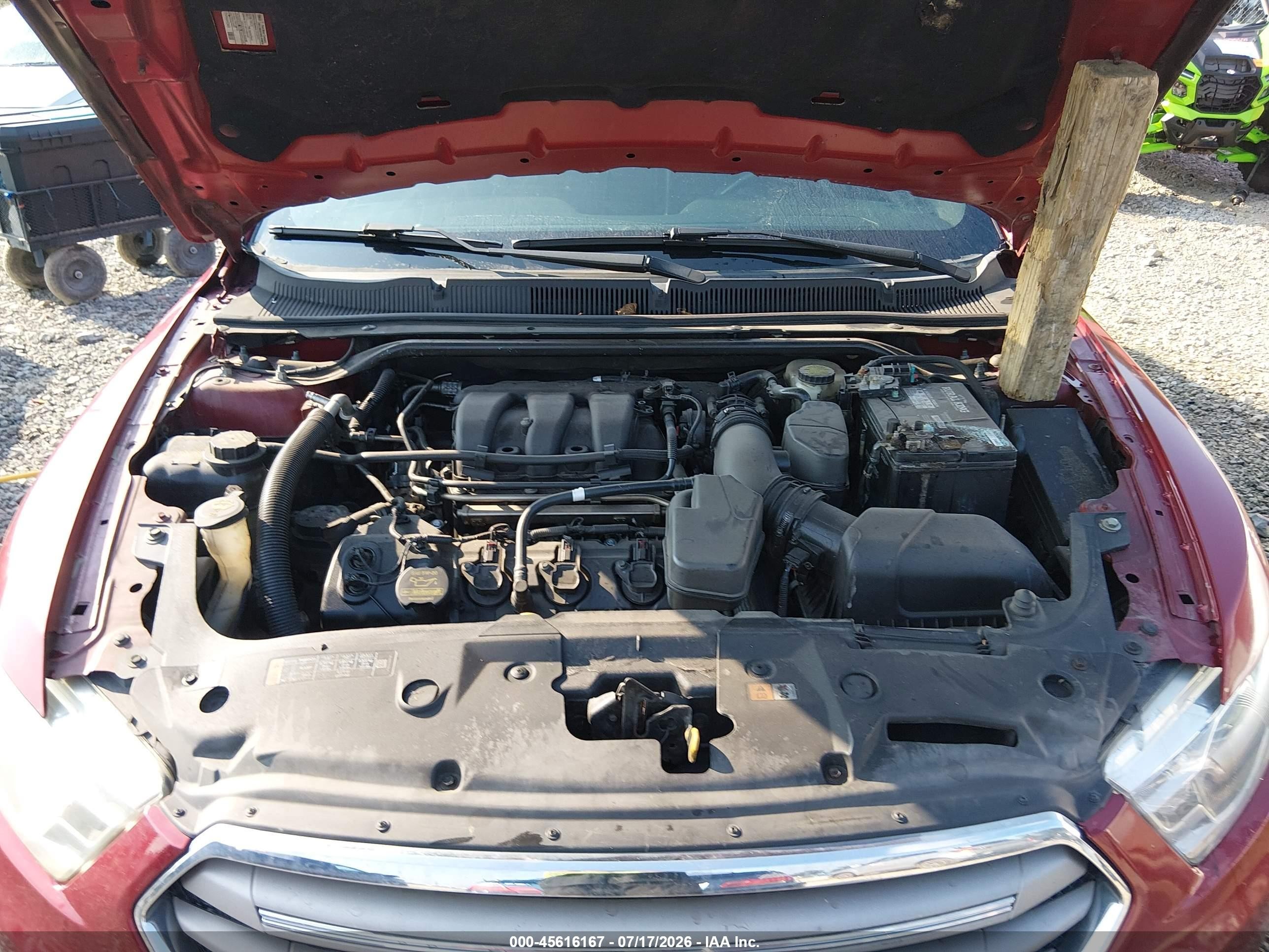 2015 Ford Taurus Sel Red vin: 1FAHP2E8XFG174706