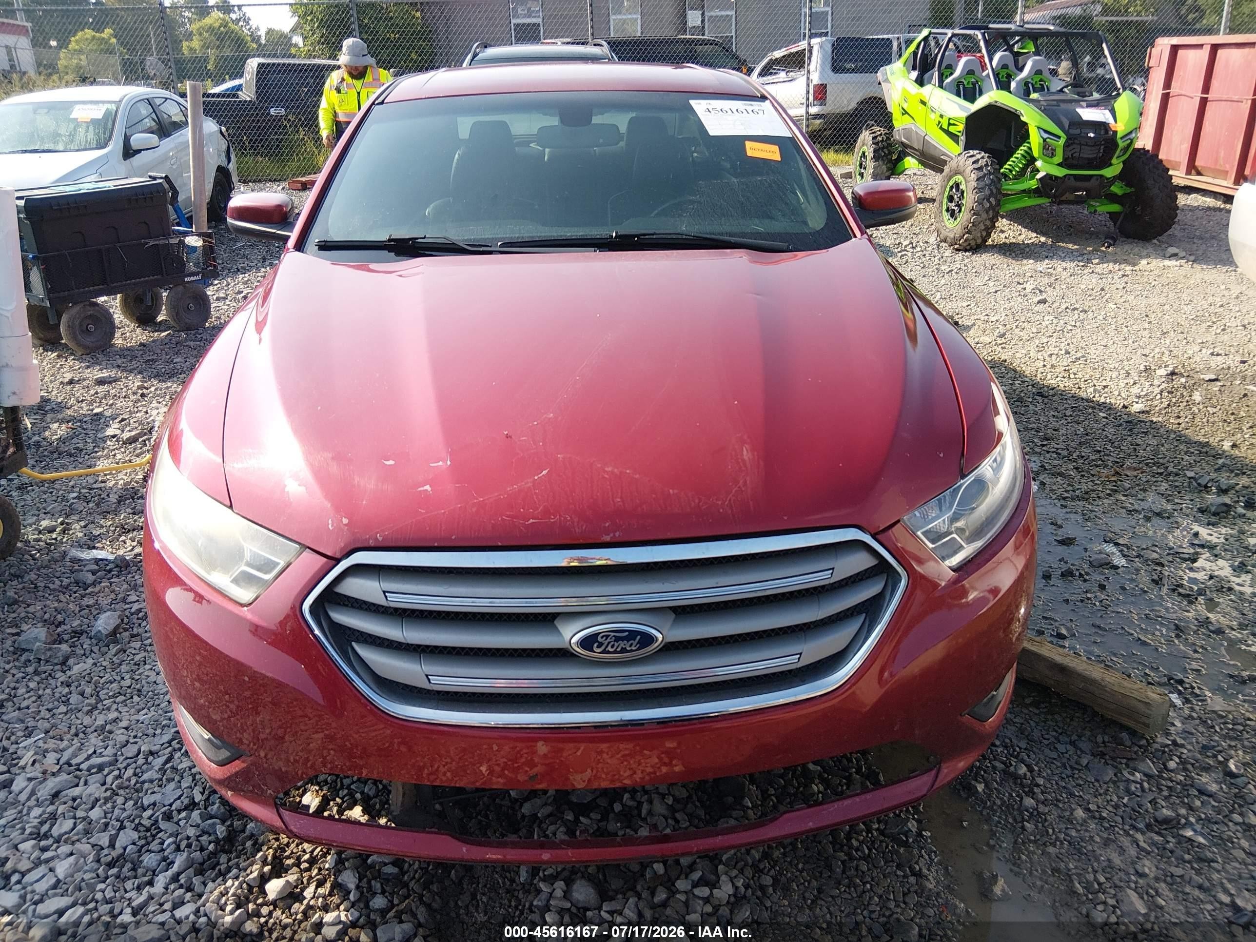 2015 Ford Taurus Sel Red vin: 1FAHP2E8XFG174706