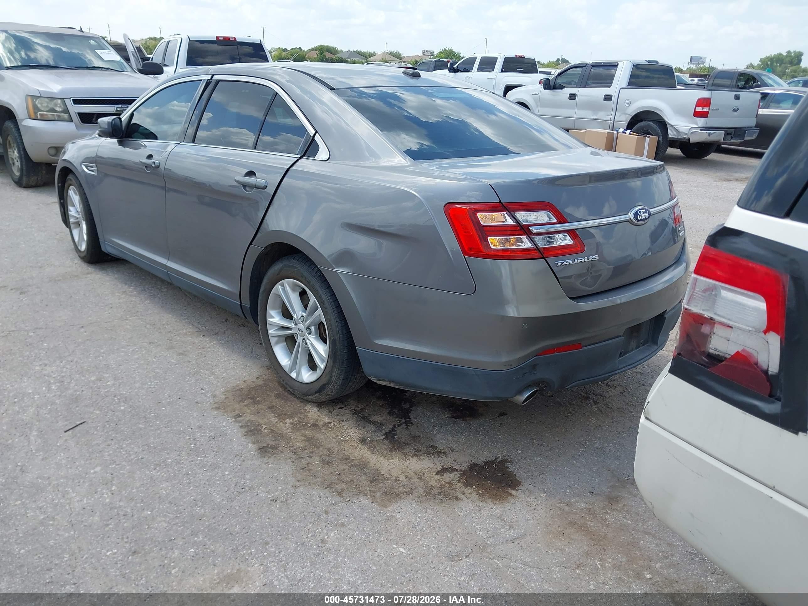 2013 Ford Taurus Sel Gray vin: 1FAHP2E90DG185154