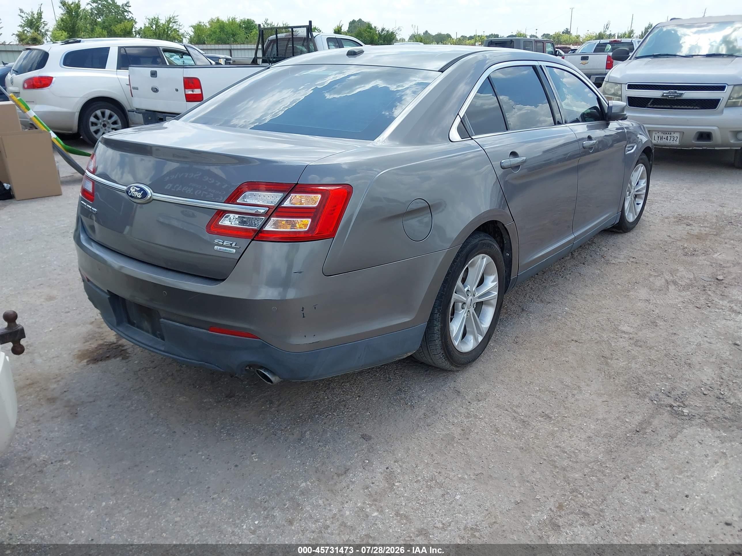 2013 Ford Taurus Sel Gray vin: 1FAHP2E90DG185154
