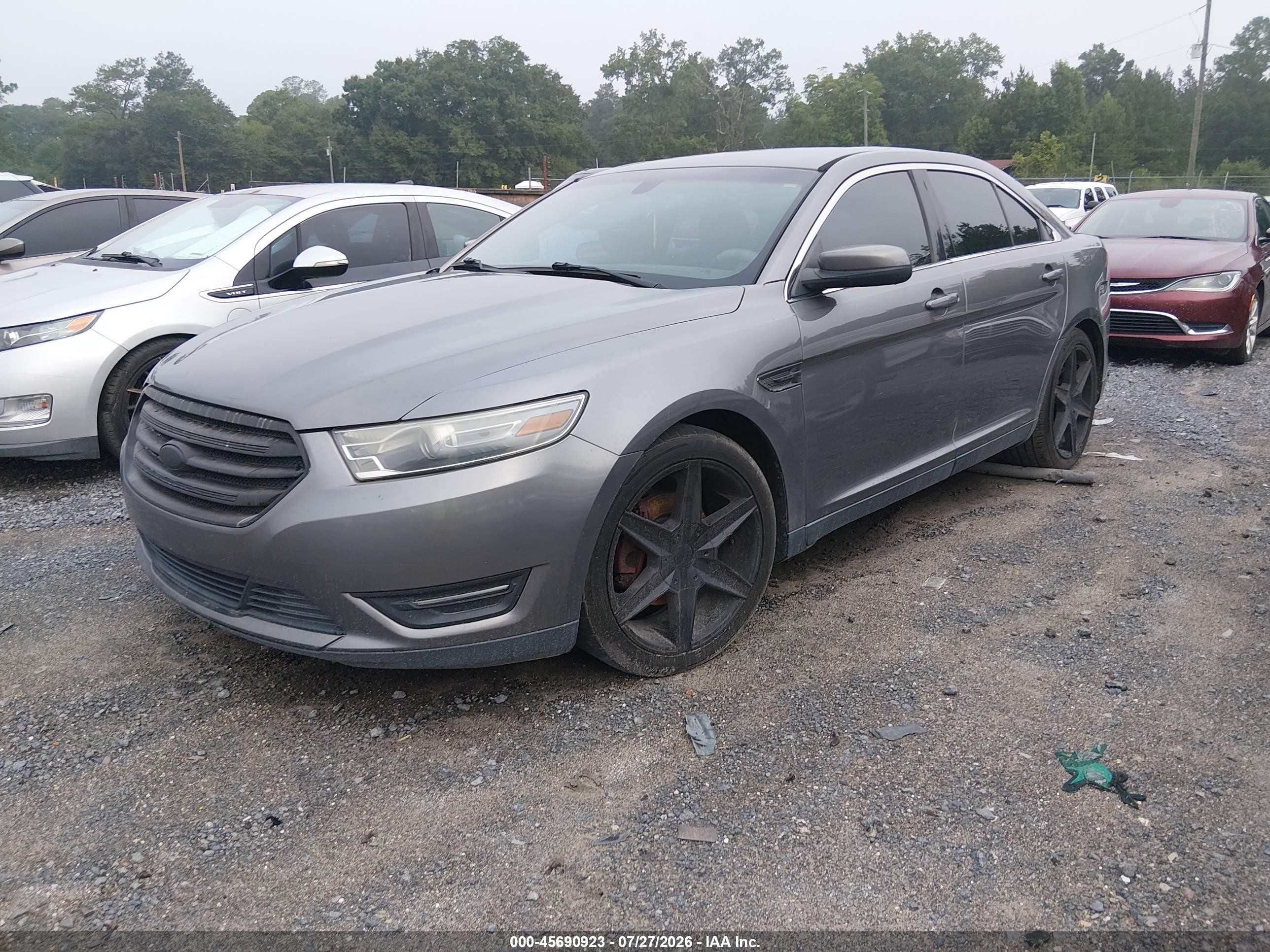 2014 Ford Taurus Sel Gray vin: 1FAHP2E95EG155357