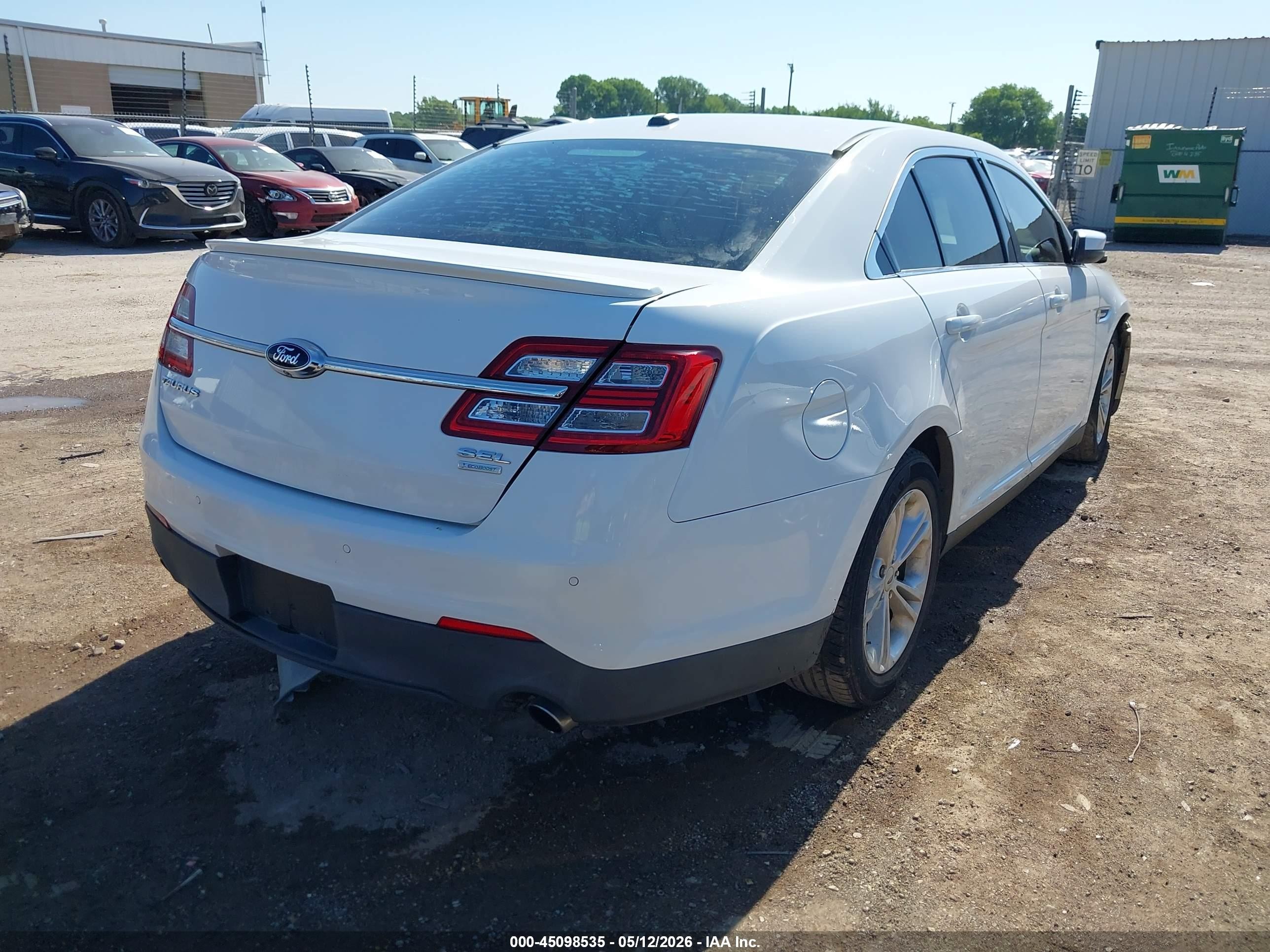 2015 Ford Taurus Sel White vin: 1FAHP2E95FG137944