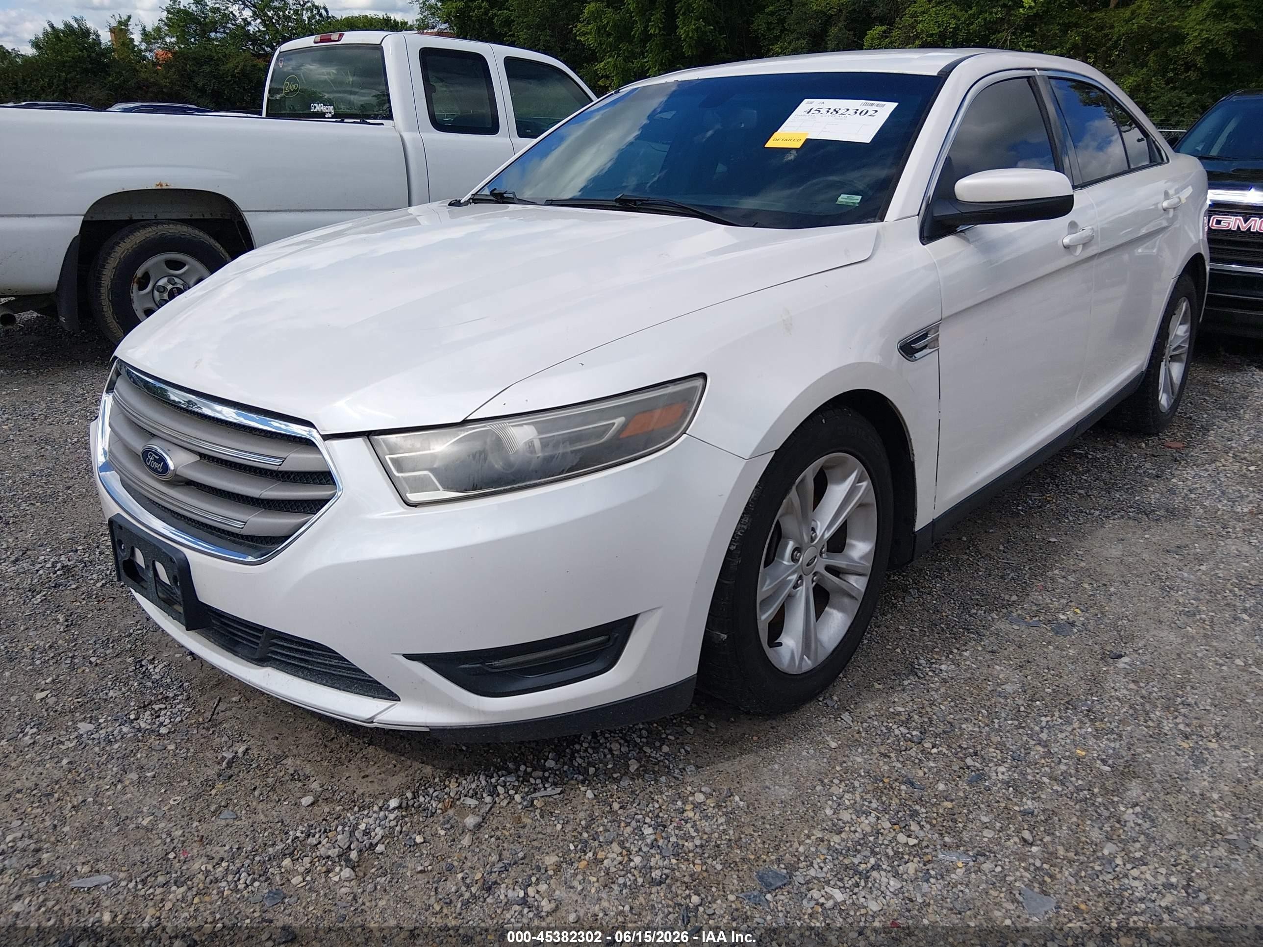 2015 Ford Taurus Sel White vin: 1FAHP2E9XFG111890