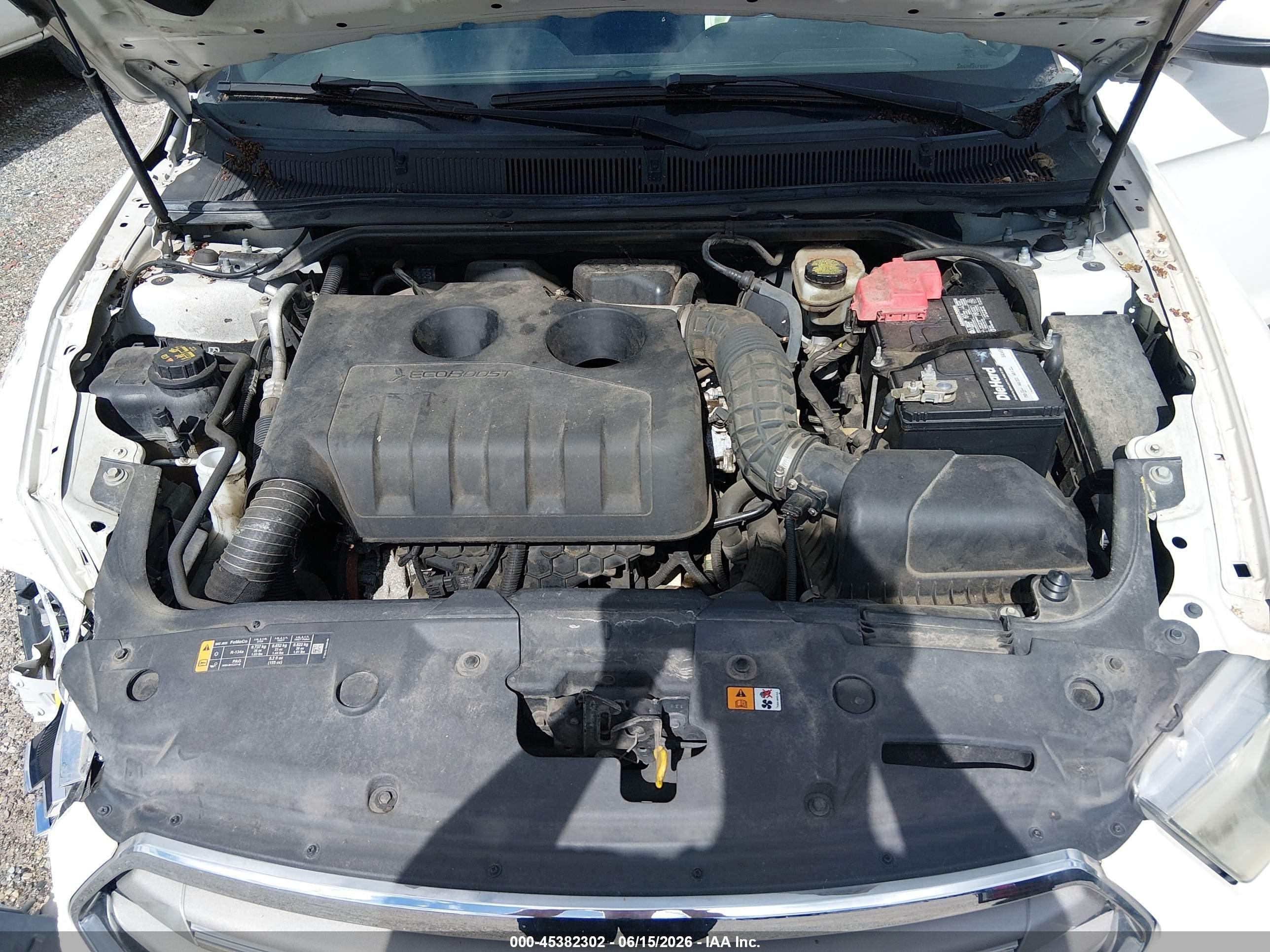 2015 Ford Taurus Sel White vin: 1FAHP2E9XFG111890