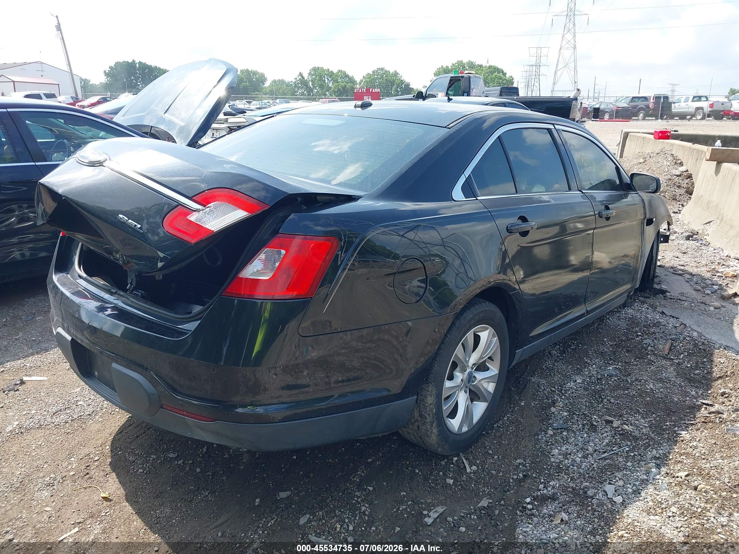 2011 Ford Taurus Sel Black vin: 1FAHP2EW0BG127077