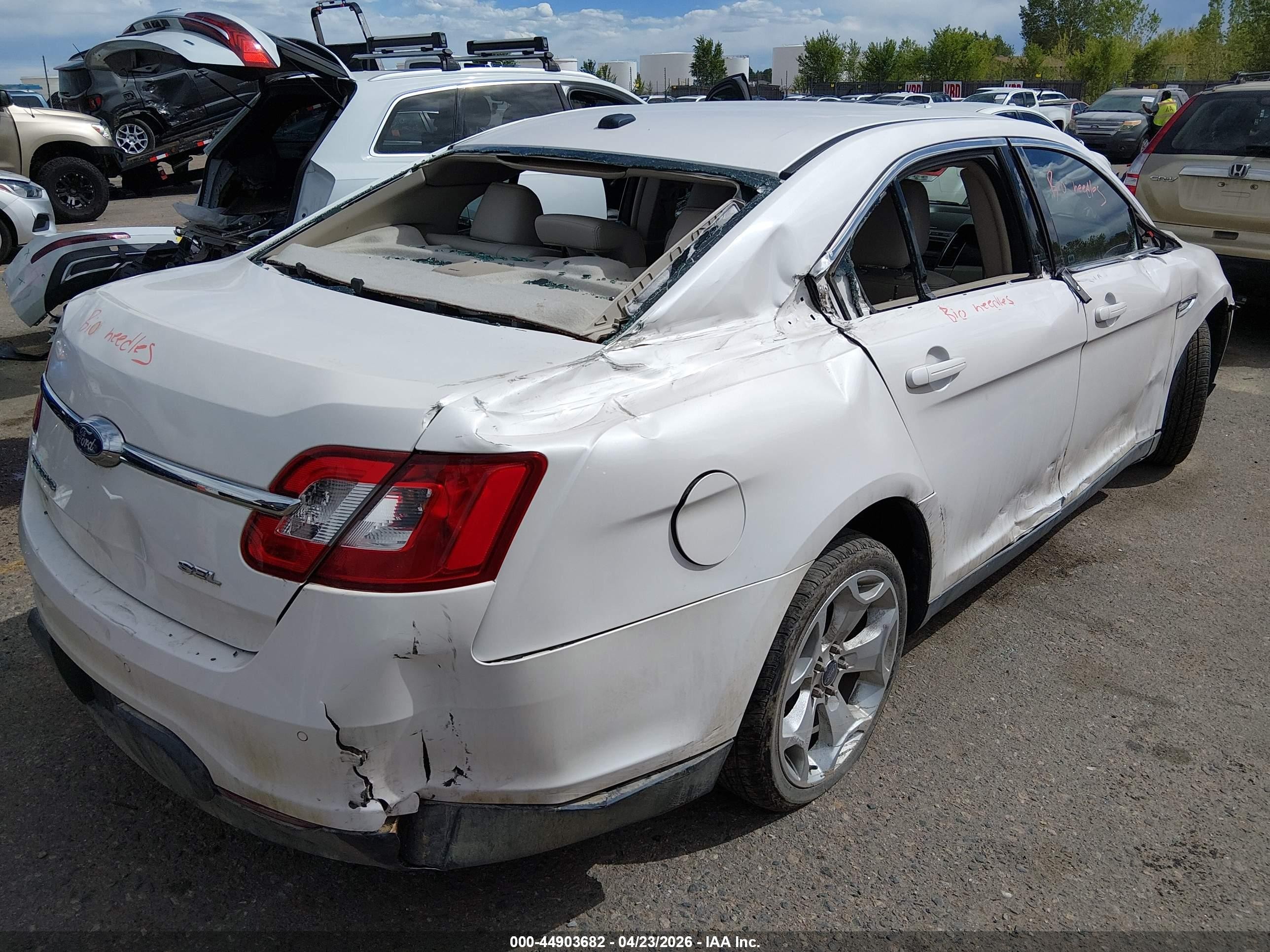 2011 Ford Taurus Sel White vin: 1FAHP2EW0BG129458