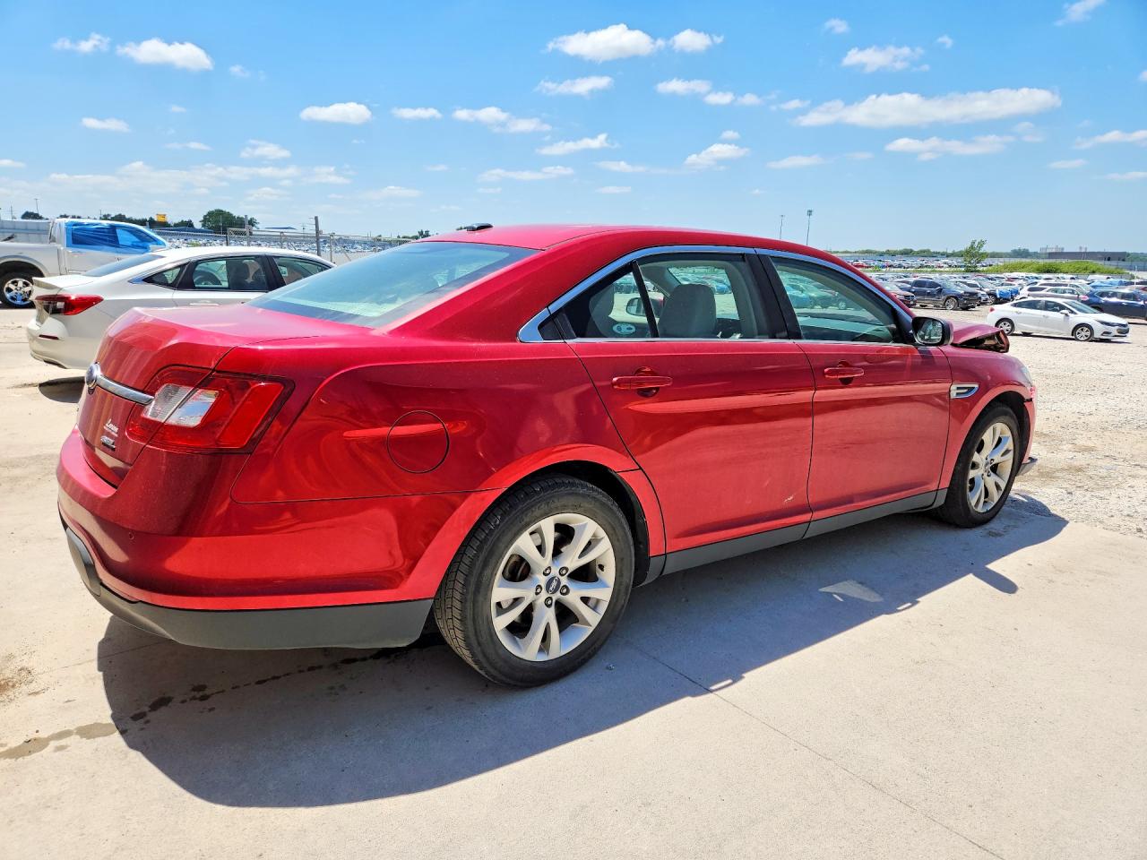 2012 Ford Taurus Sel Red vin: 1FAHP2EW0CG114623