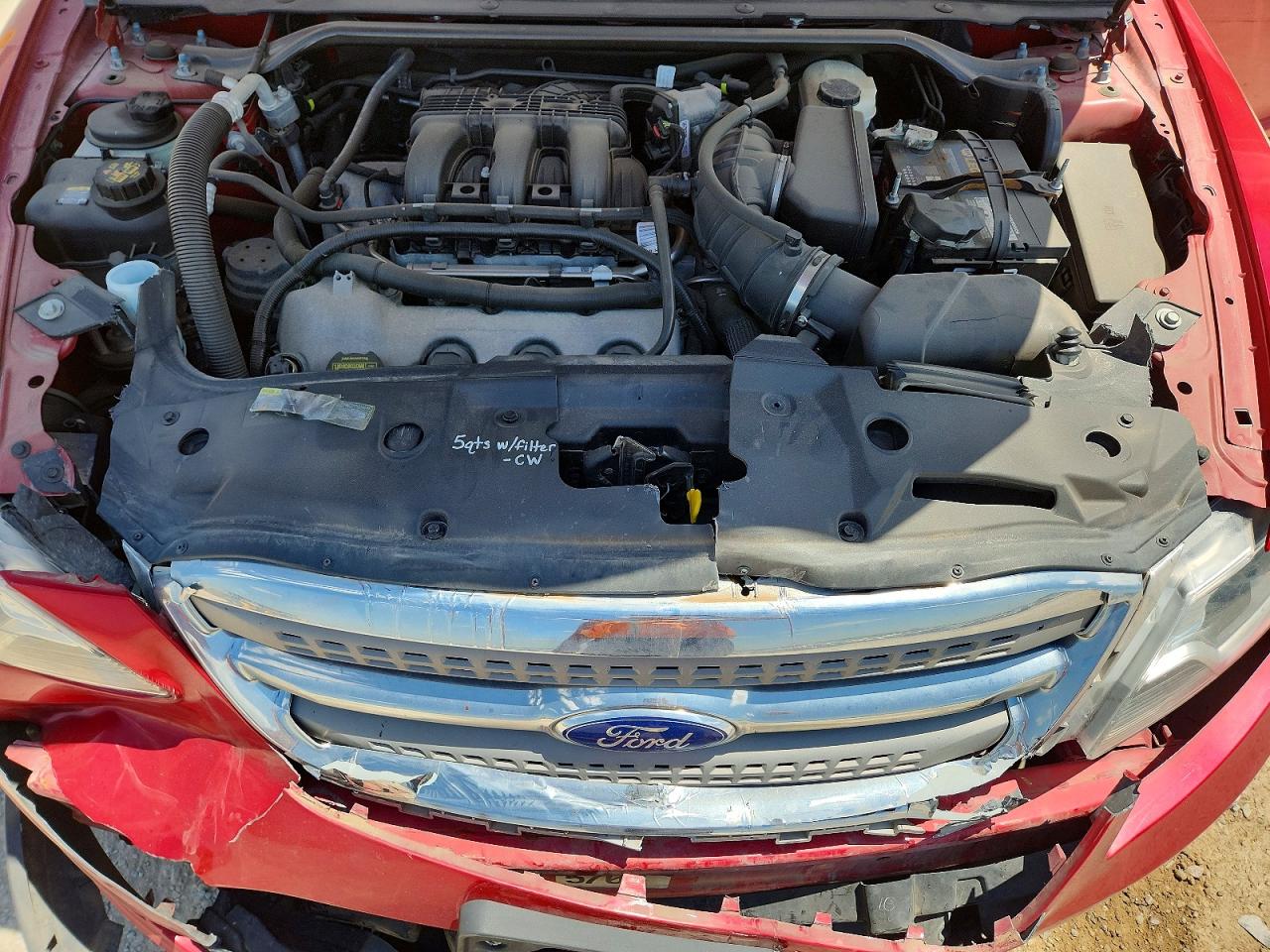 2012 Ford Taurus Sel Red vin: 1FAHP2EW0CG114623
