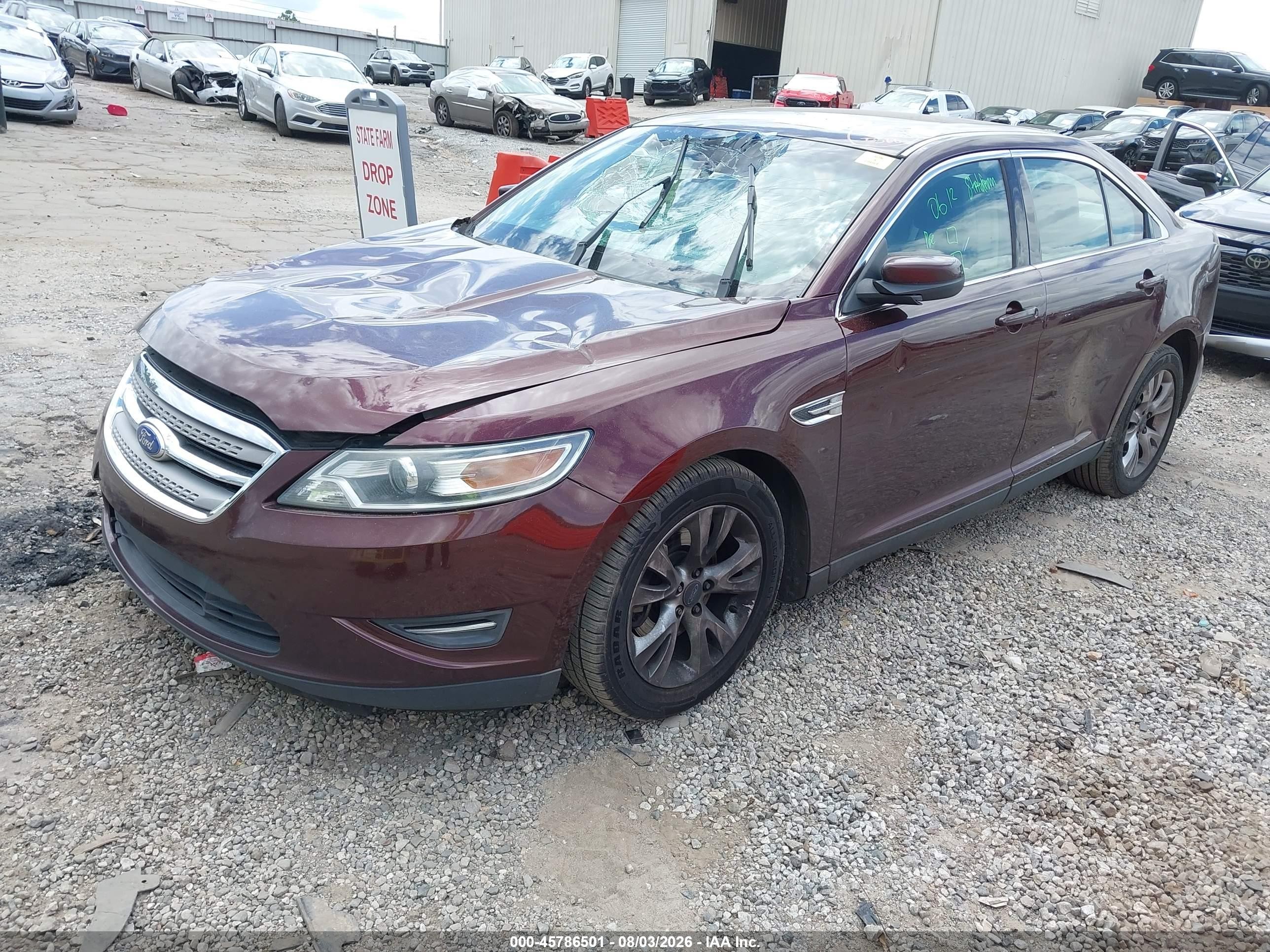 2012 Ford Taurus Sel Бордовый vin: 1FAHP2EW0CG129543