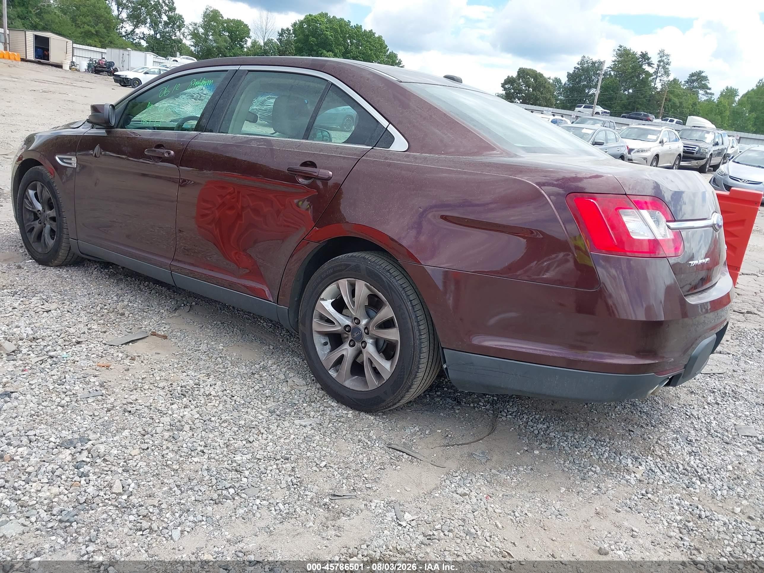 2012 Ford Taurus Sel Бордовый vin: 1FAHP2EW0CG129543