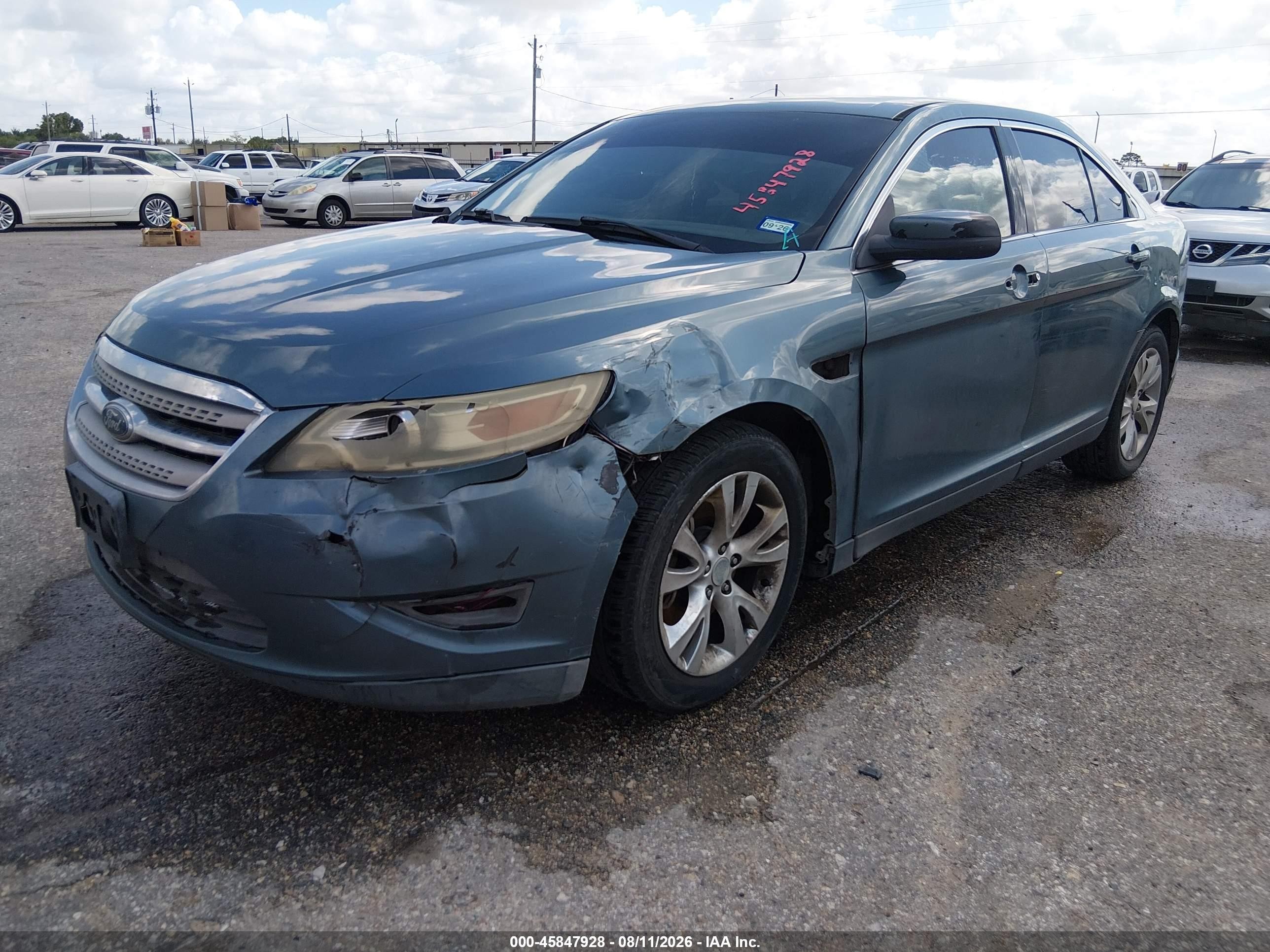 2010 Ford Taurus Sel Light Blue vin: 1FAHP2EW1AG115471