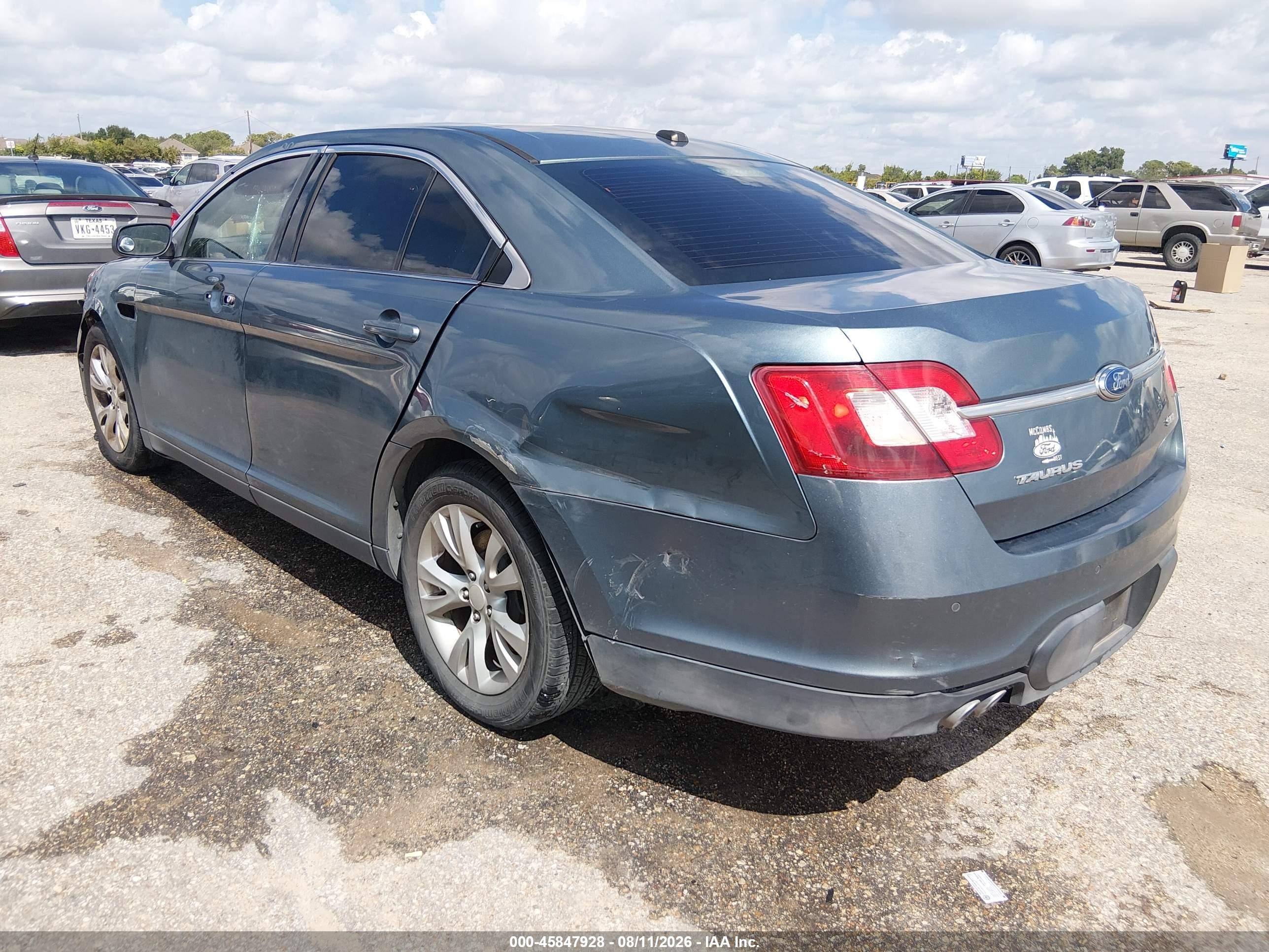 2010 Ford Taurus Sel Light Blue vin: 1FAHP2EW1AG115471