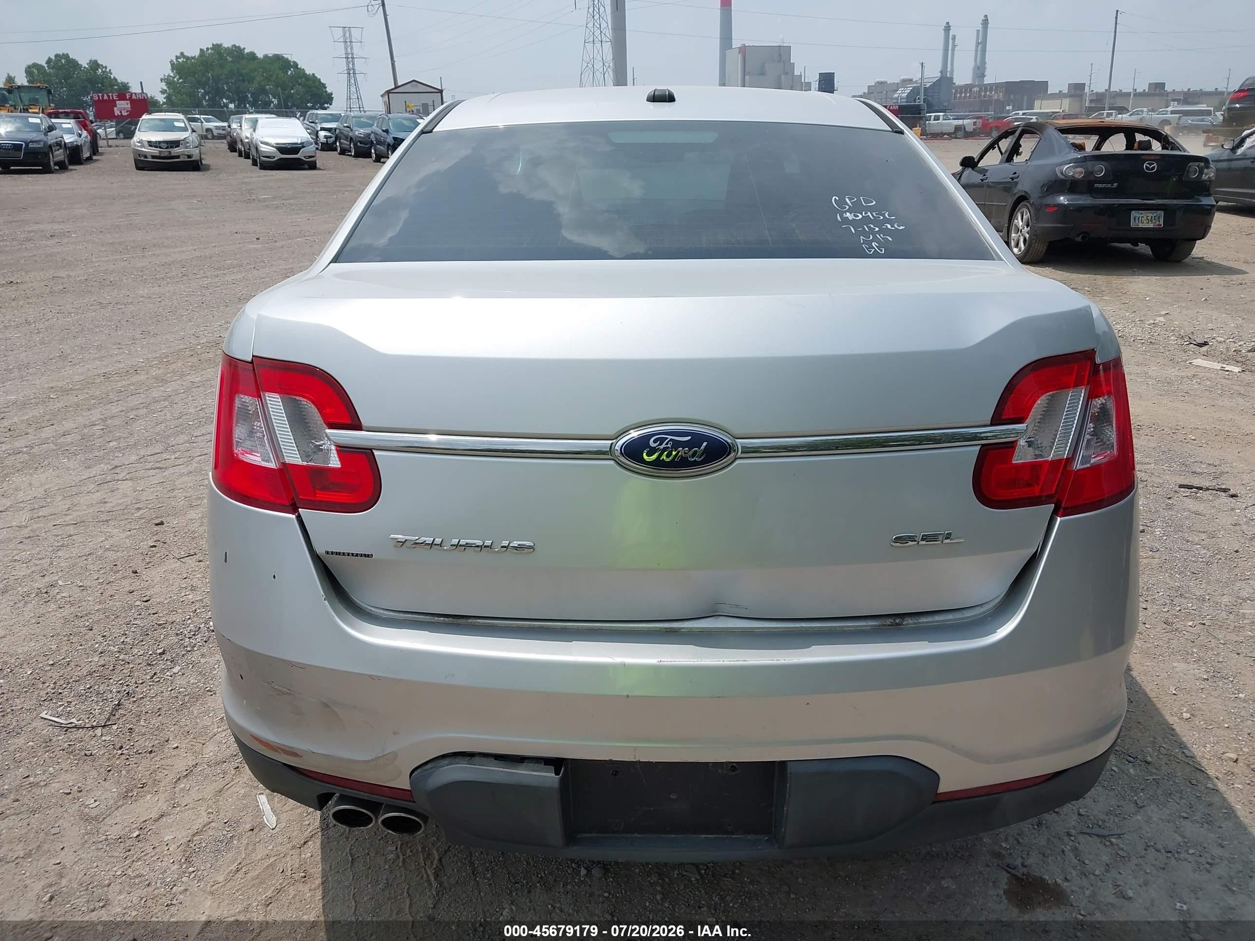 2010 Ford Taurus Sel Серебряный vin: 1FAHP2EW1AG140452