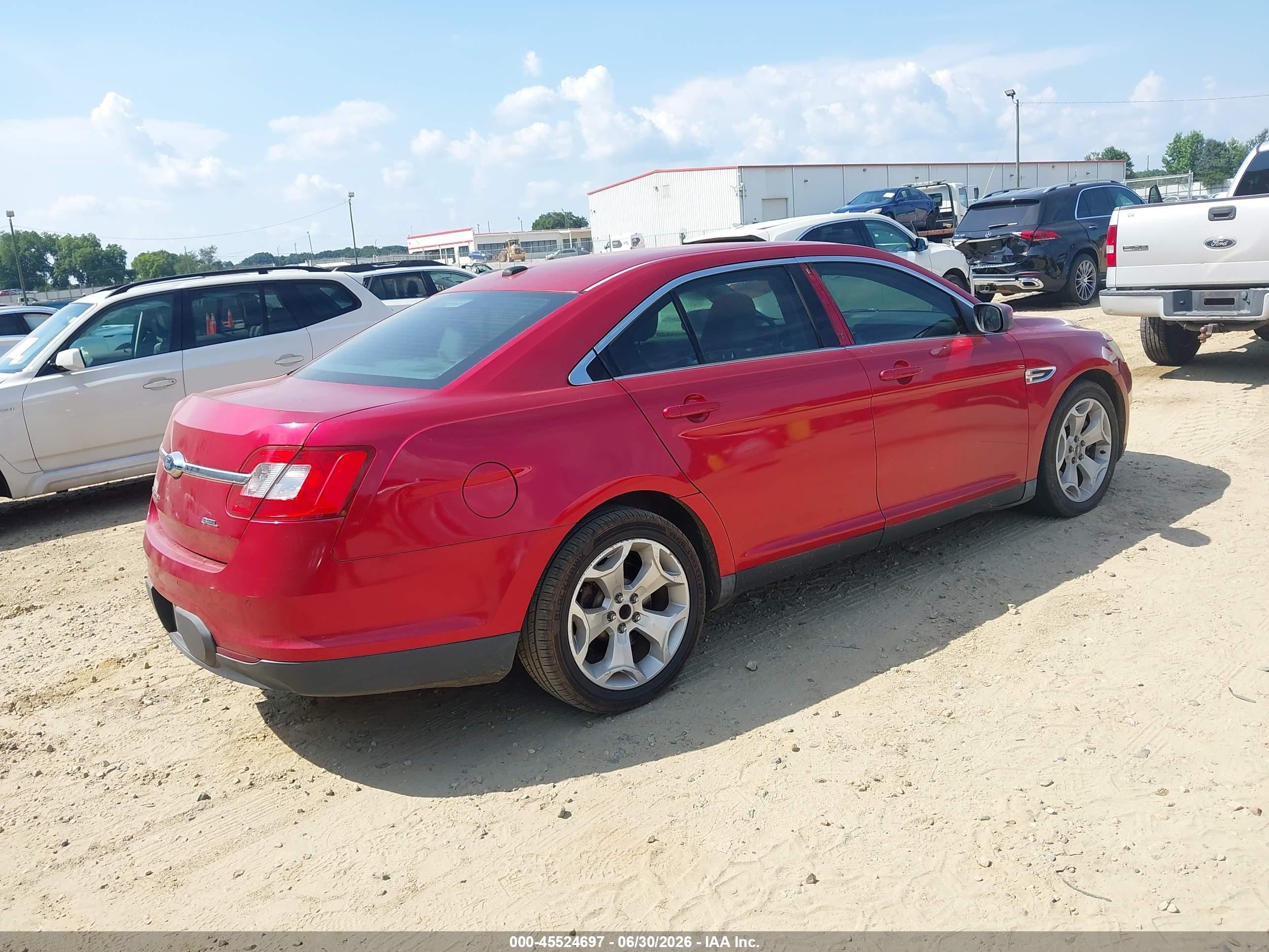 2010 Ford Taurus Sel Красный vin: 1FAHP2EW1AG145764