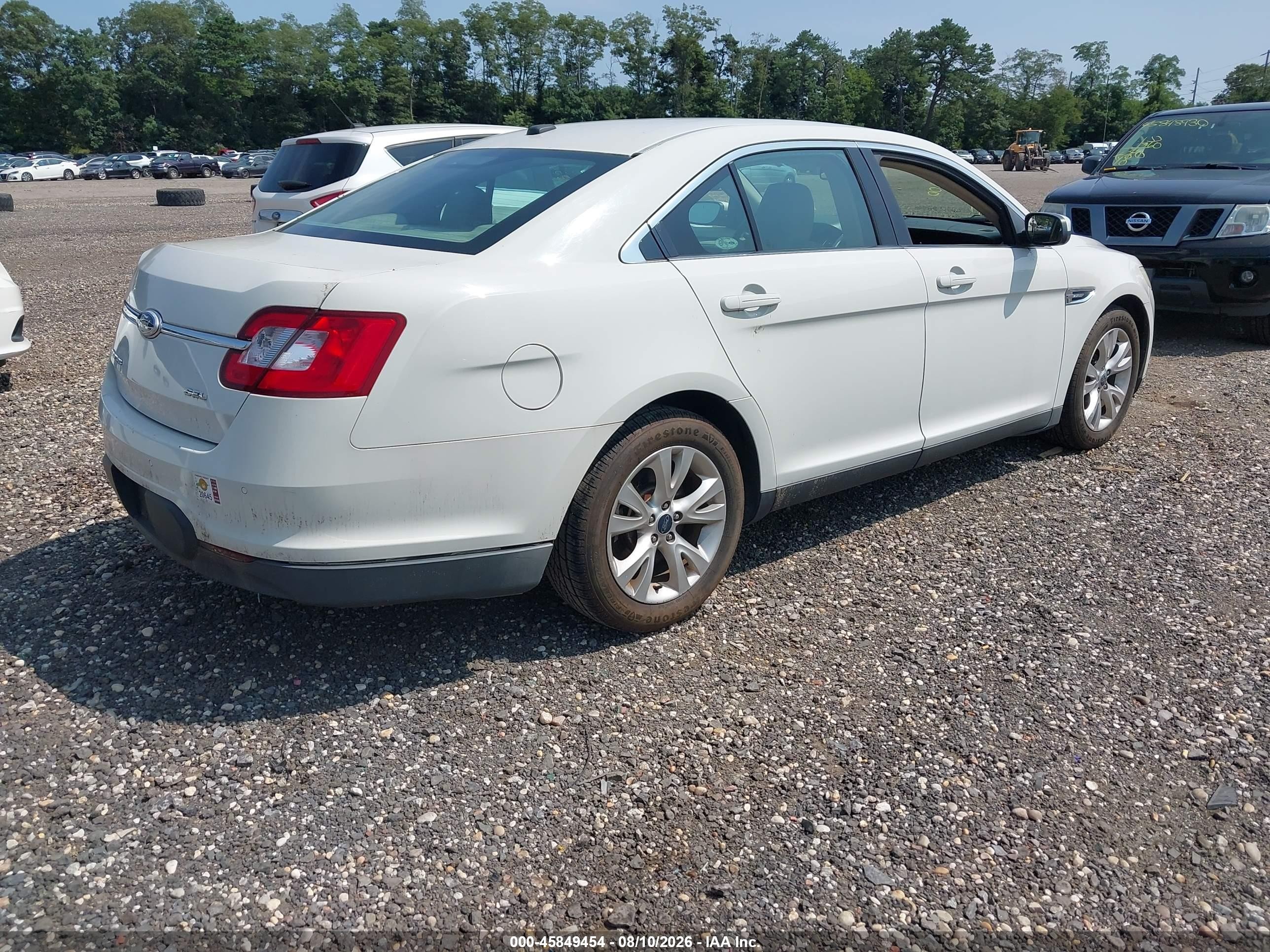 2011 Ford Taurus Sel White vin: 1FAHP2EW1BG100373