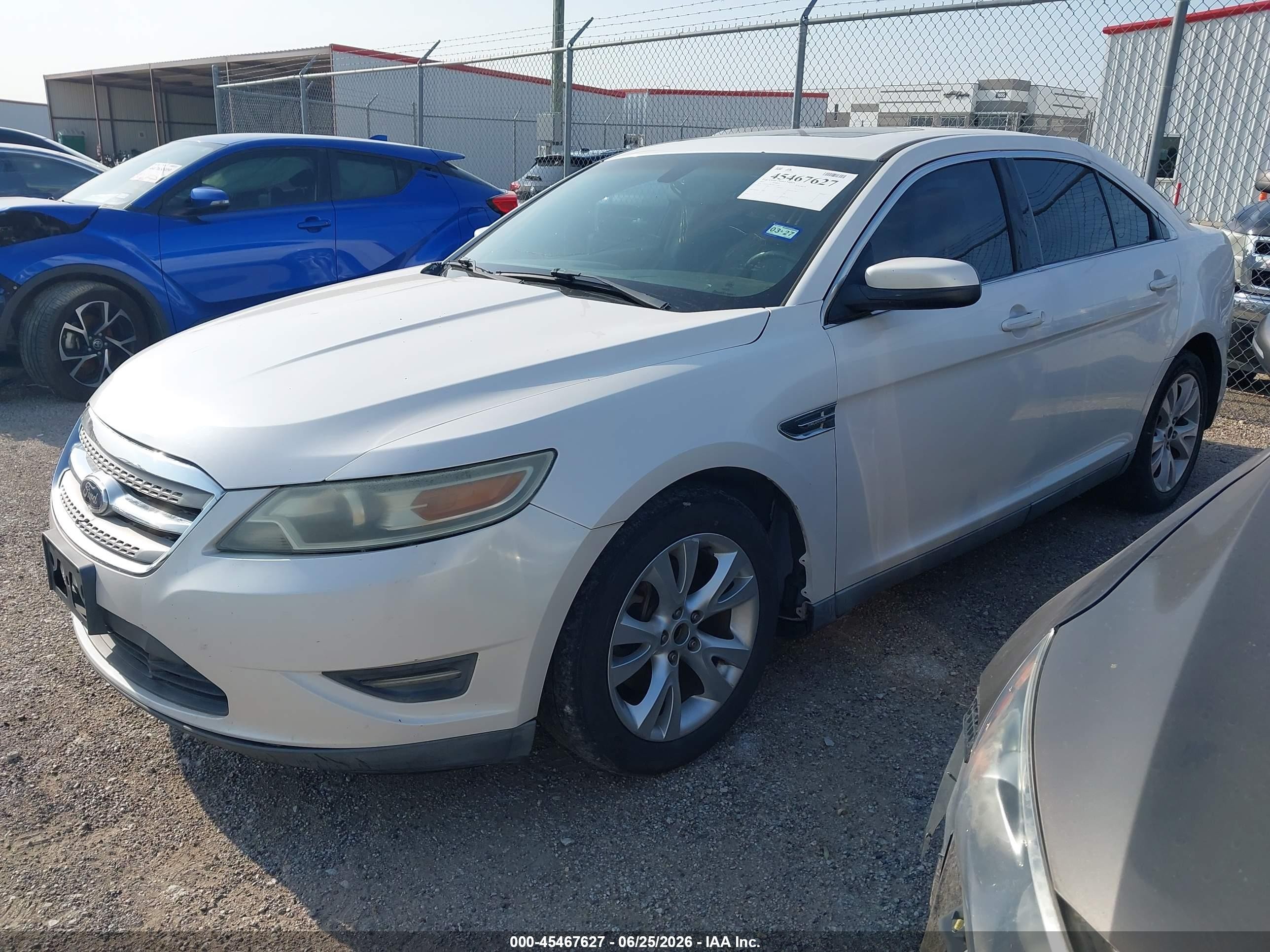 2011 Ford Taurus Sel White vin: 1FAHP2EW1BG121885