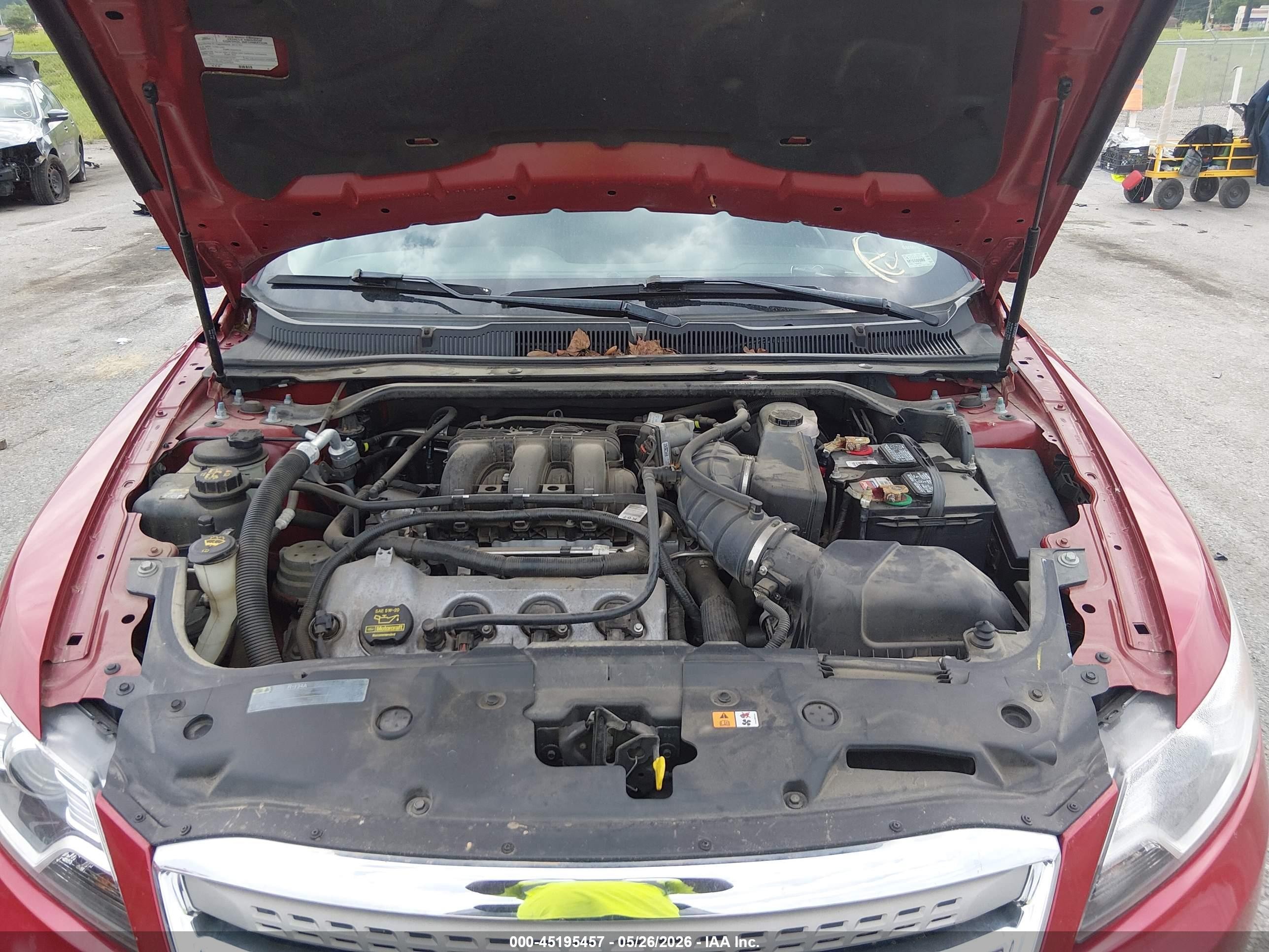 2012 Ford Taurus Sel Красный vin: 1FAHP2EW1CG138977