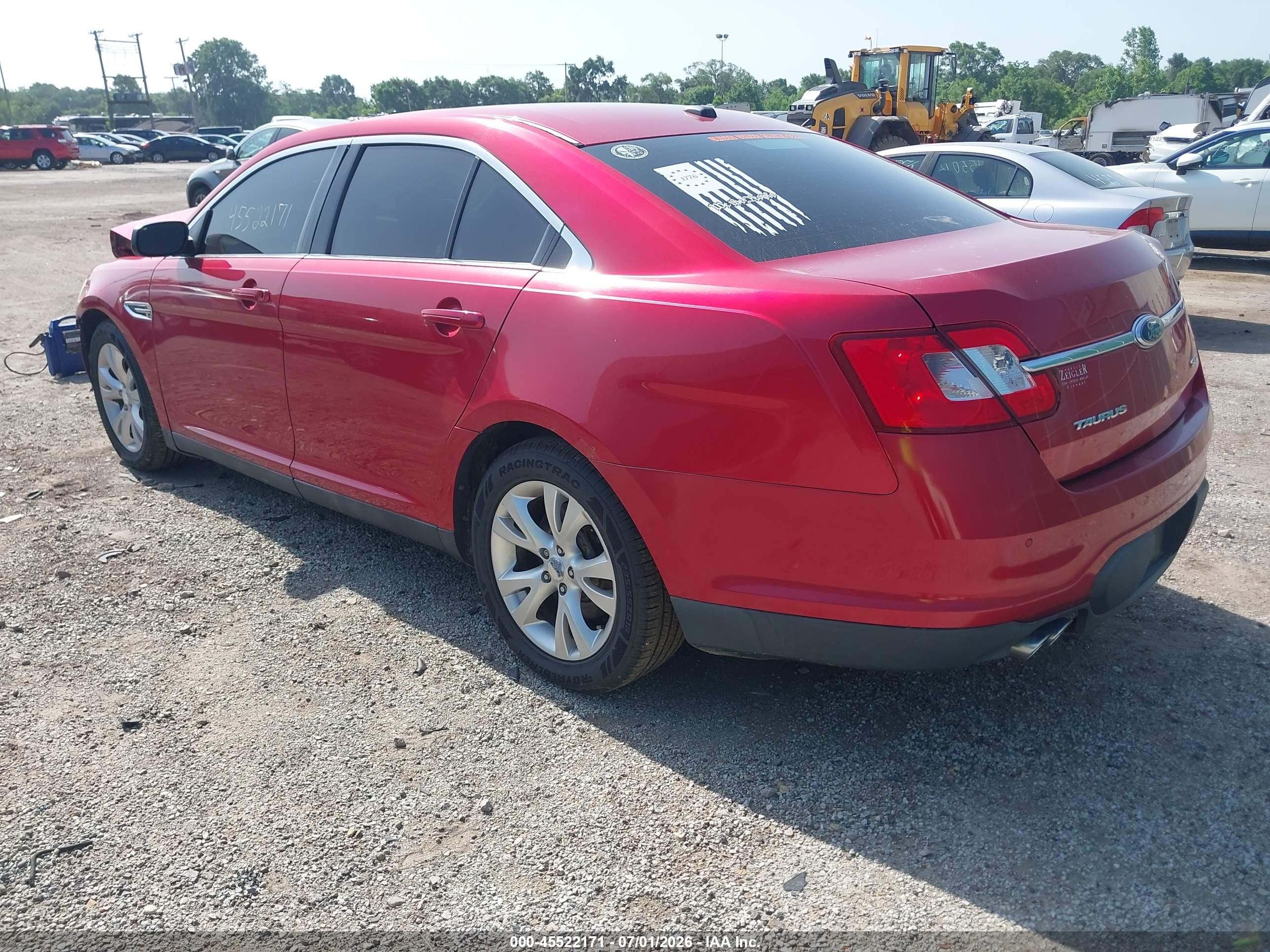 2010 Ford Taurus Sel Red vin: 1FAHP2EW2AG145935