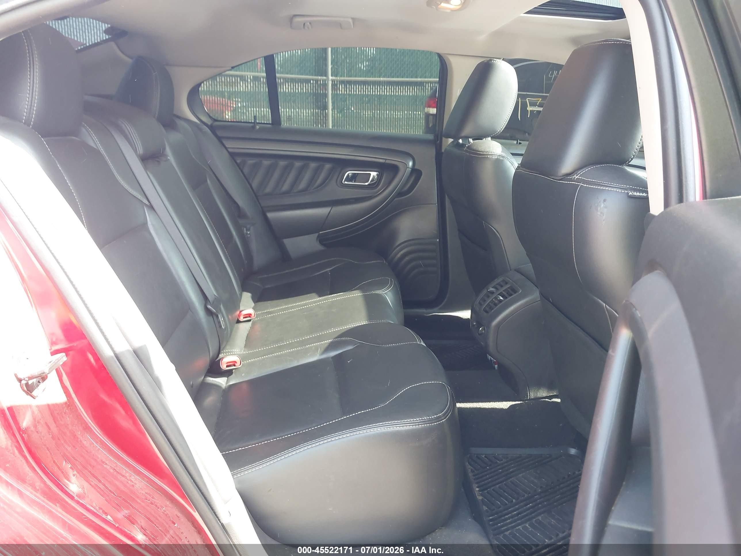 2010 Ford Taurus Sel Red vin: 1FAHP2EW2AG145935