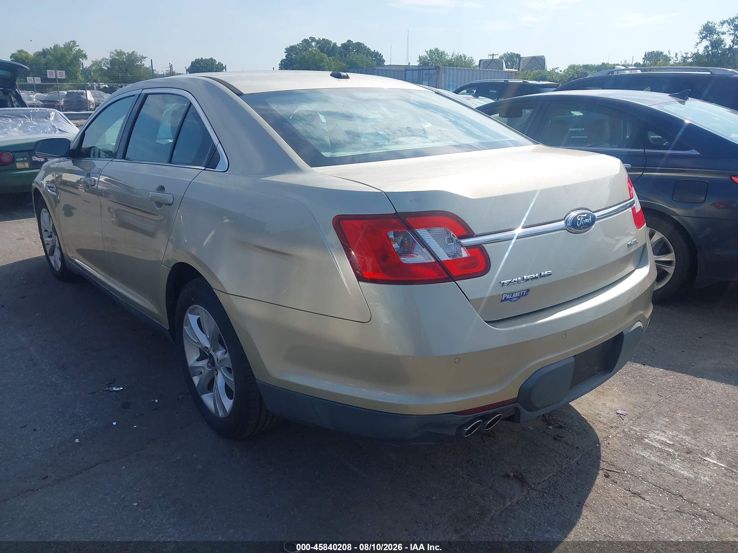 2010 Ford Taurus Sel Gold vin: 1FAHP2EW2AG157390