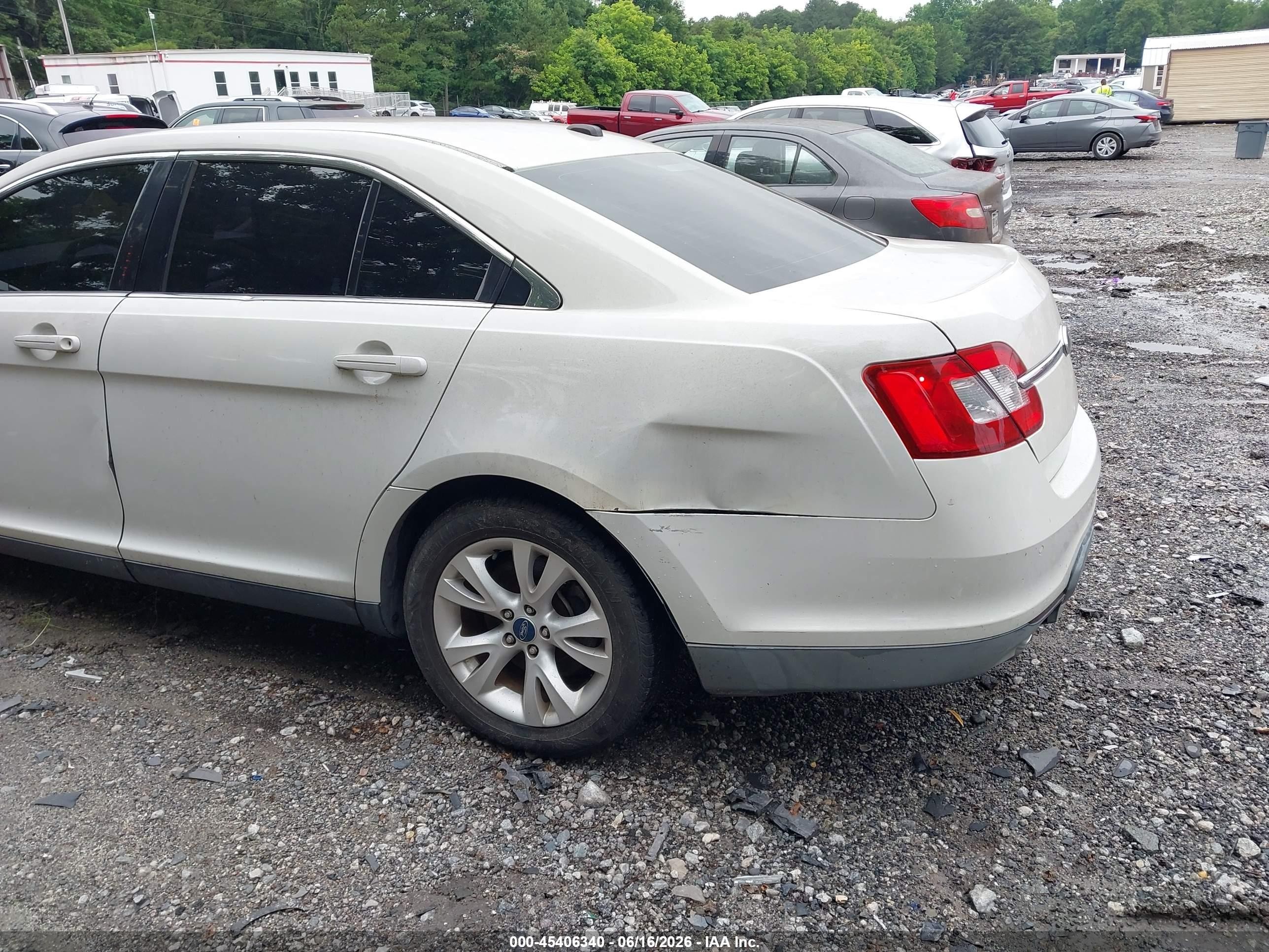 2012 Ford Taurus Sel White vin: 1FAHP2EW2CG114767