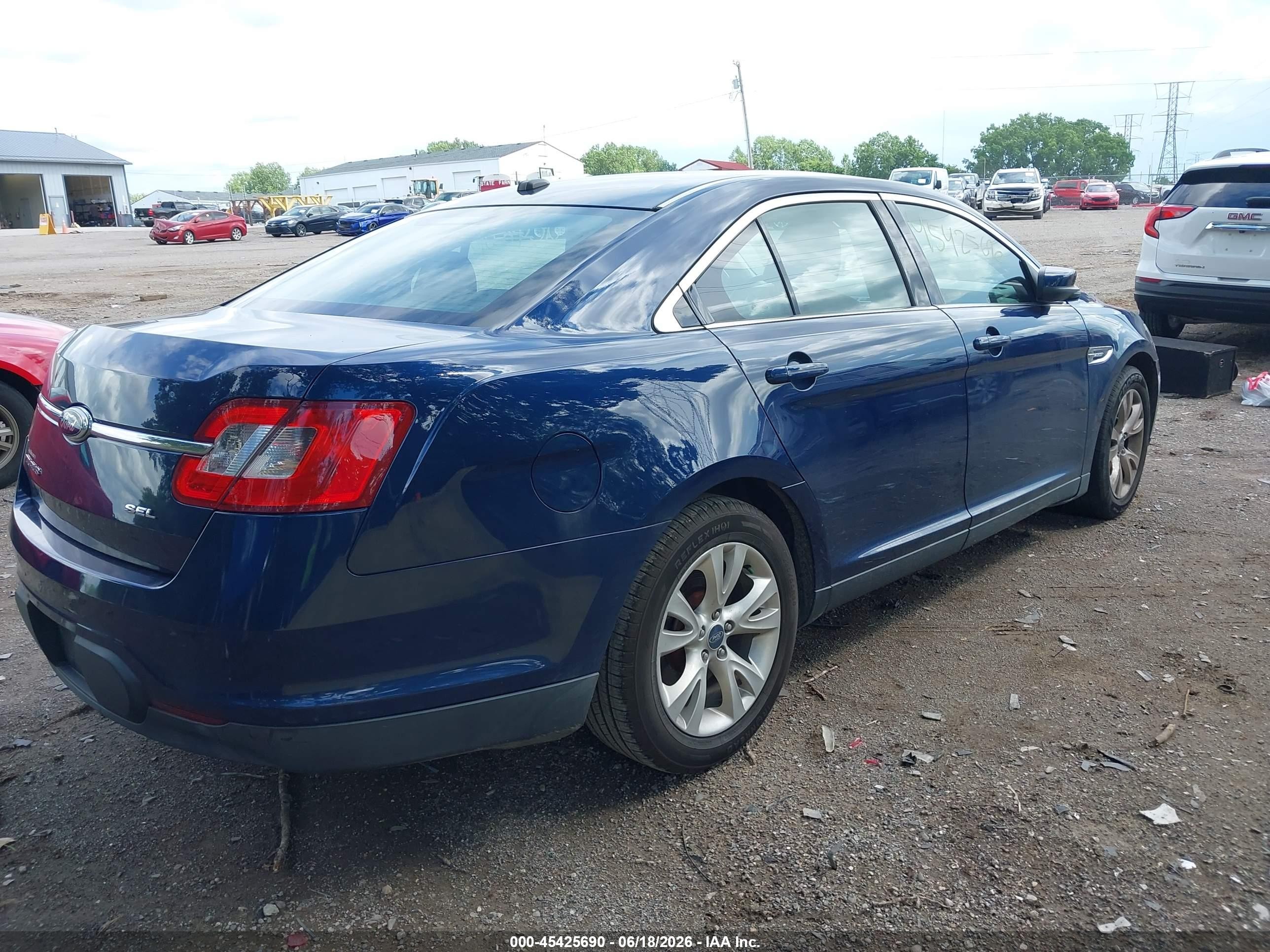 2012 Ford Taurus Sel Blue vin: 1FAHP2EW2CG117586