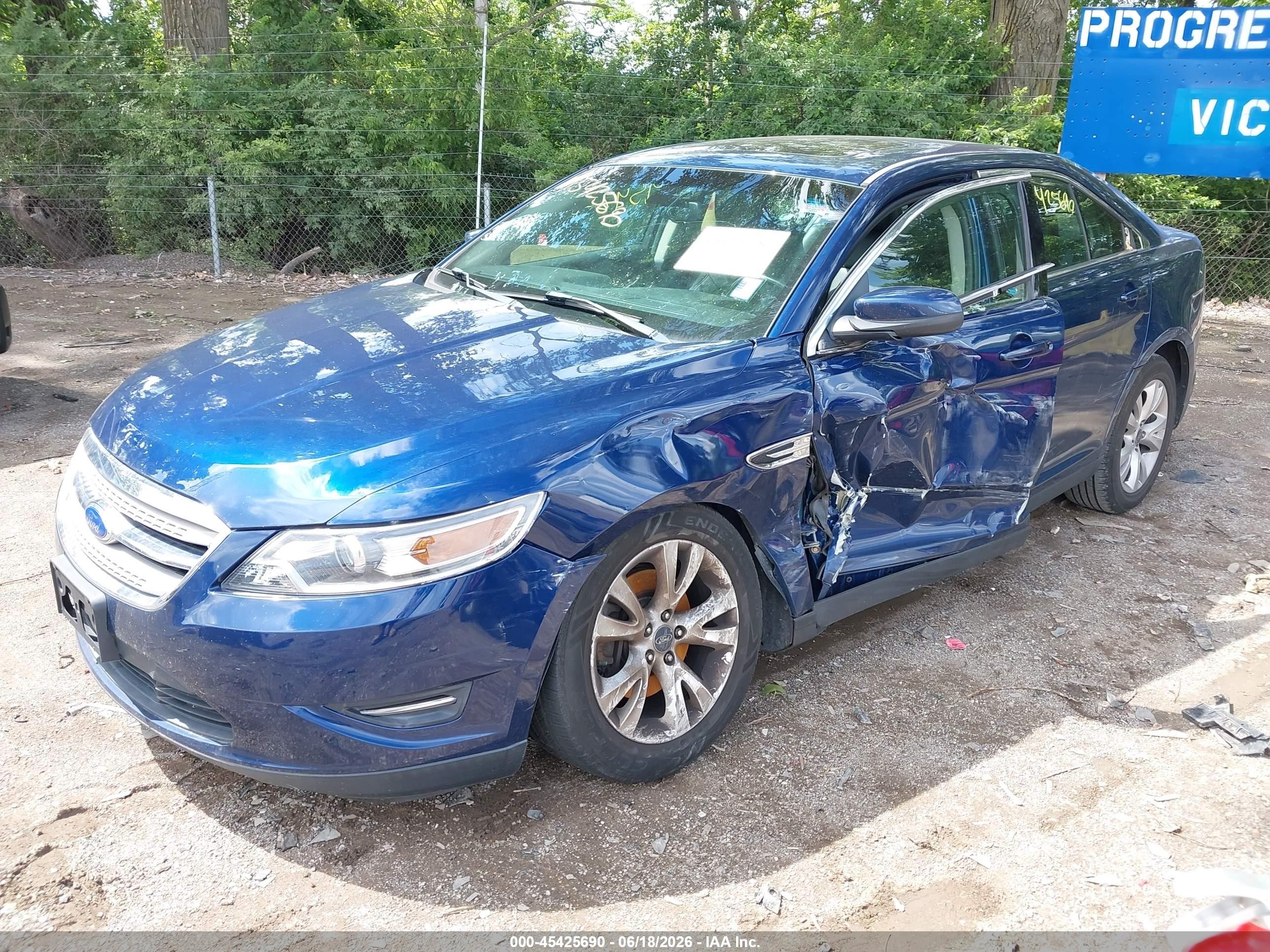 2012 Ford Taurus Sel Blue vin: 1FAHP2EW2CG117586