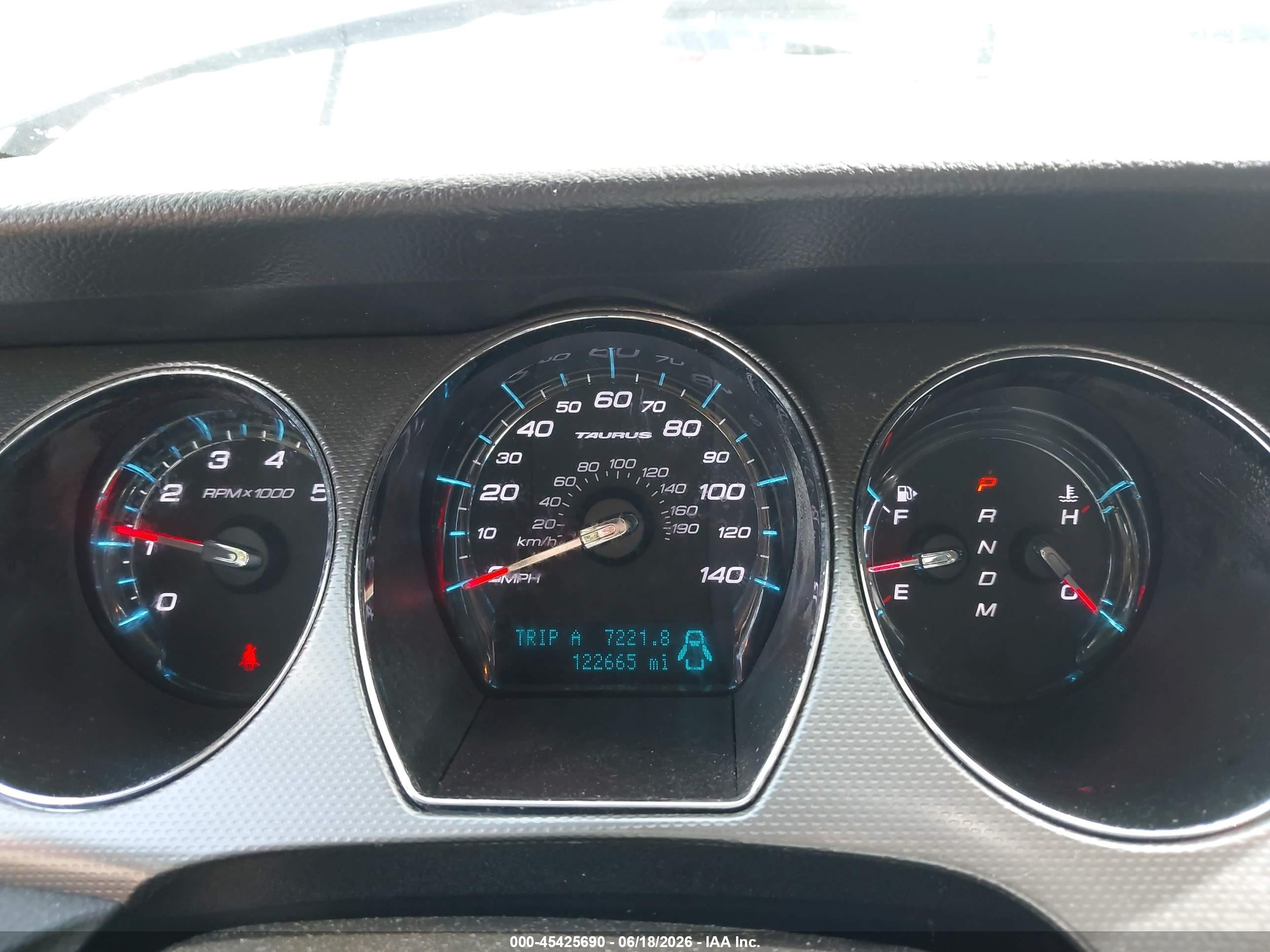 2012 Ford Taurus Sel Blue vin: 1FAHP2EW2CG117586