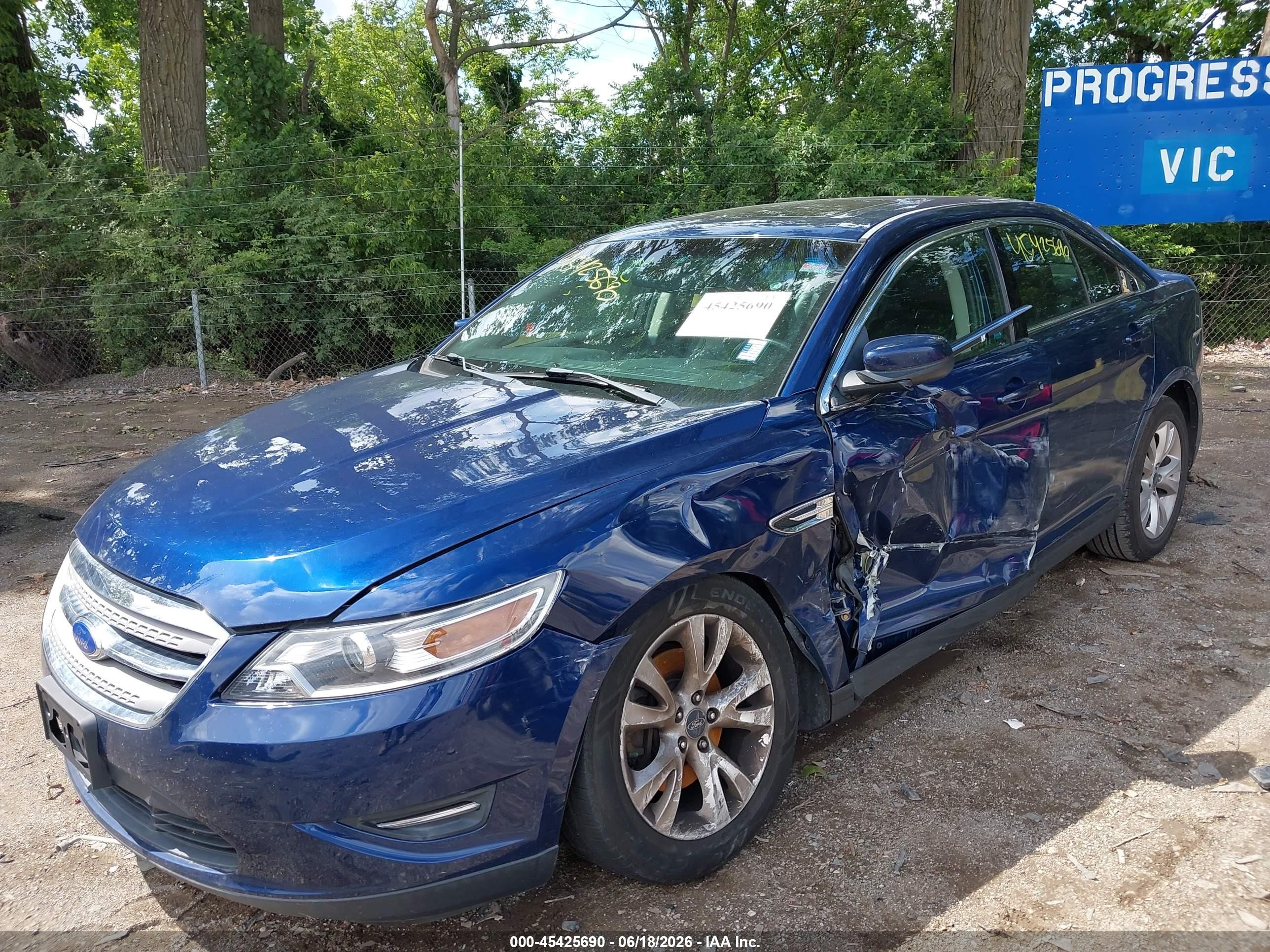 2012 Ford Taurus Sel Blue vin: 1FAHP2EW2CG117586