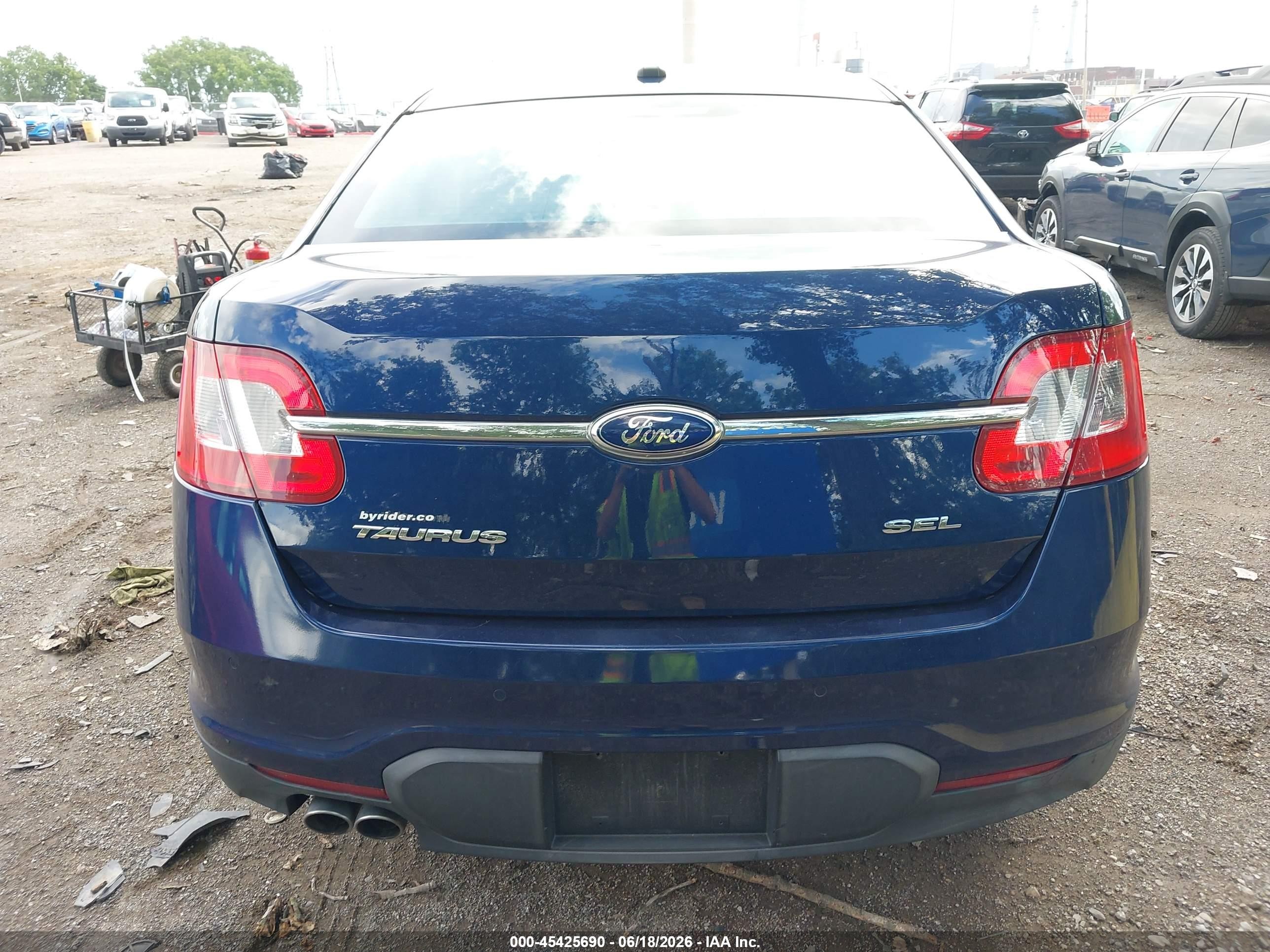 2012 Ford Taurus Sel Blue vin: 1FAHP2EW2CG117586