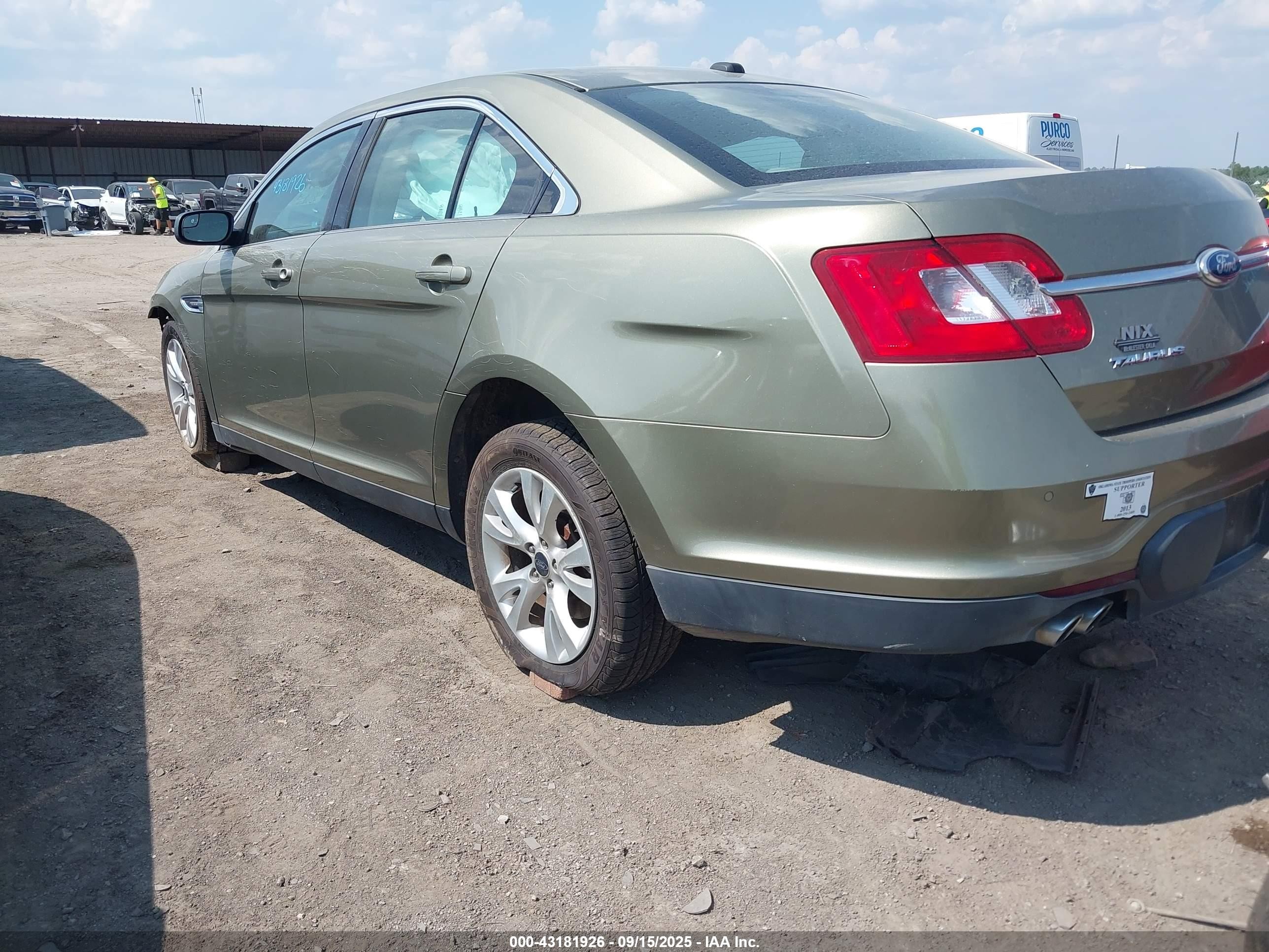 2012 Ford Taurus Sel Green vin: 1FAHP2EW2CG121525