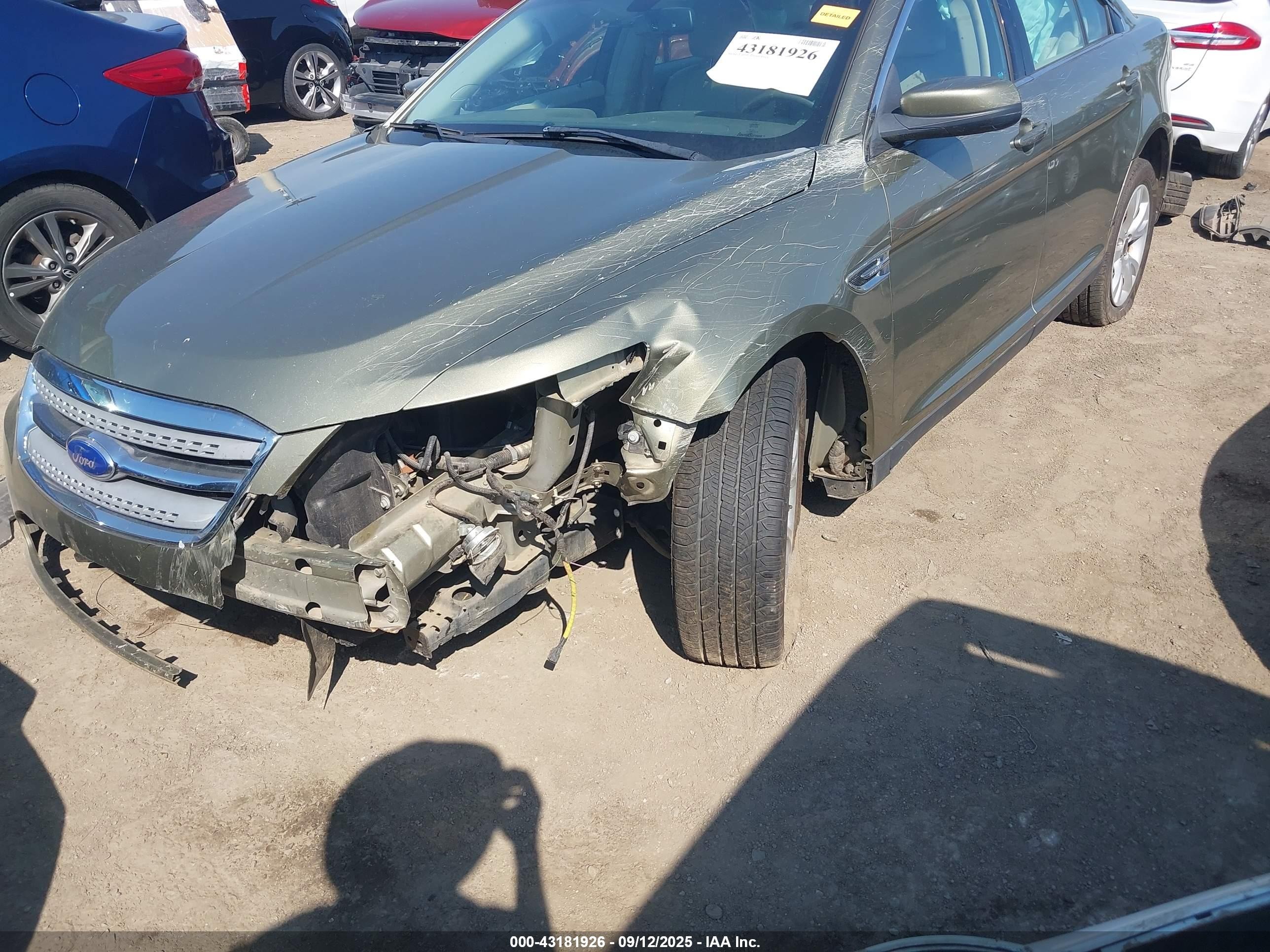 2012 Ford Taurus Sel Green vin: 1FAHP2EW2CG121525