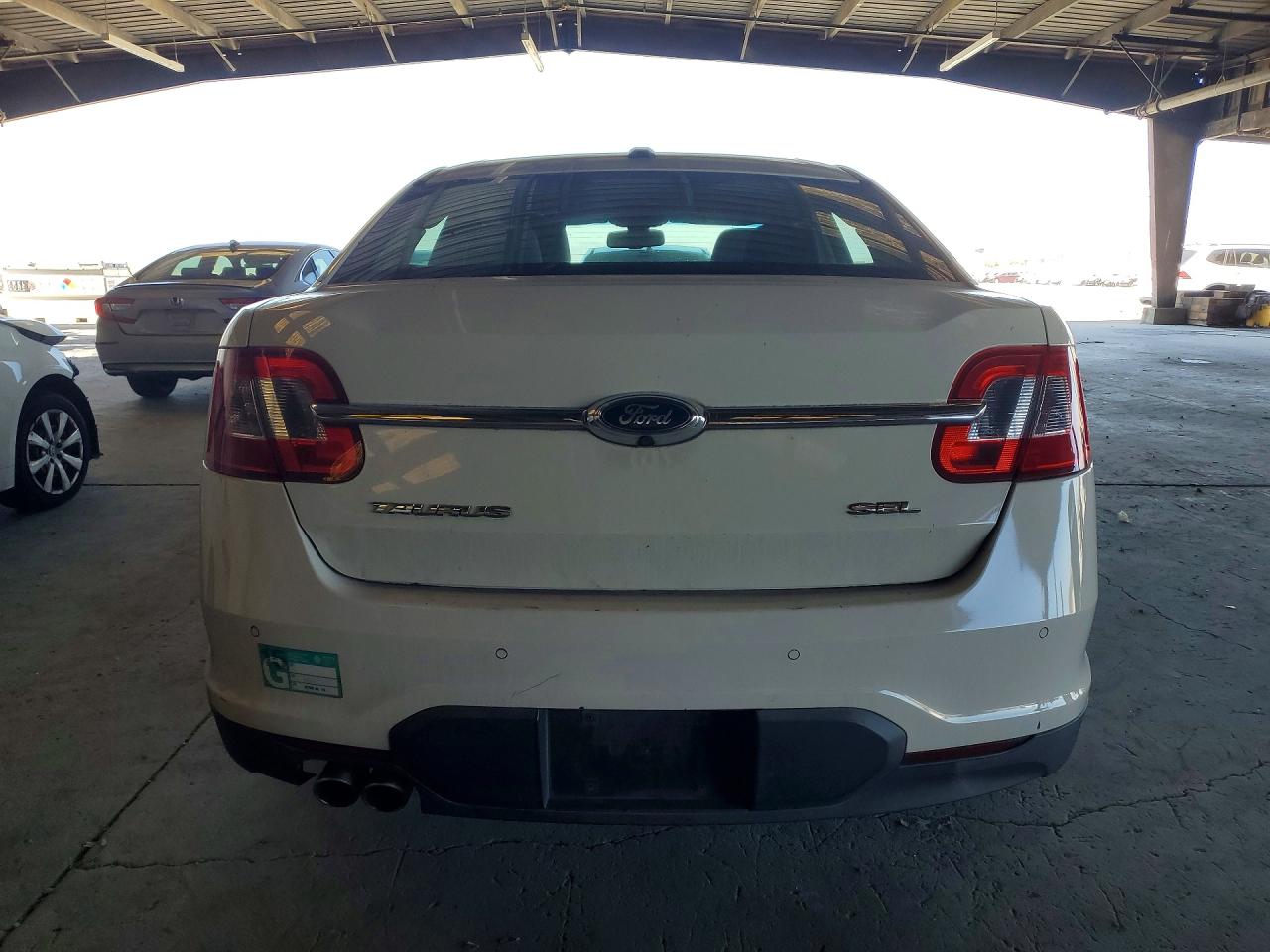 2012 Ford Taurus Sel Белый vin: 1FAHP2EW2CG125882