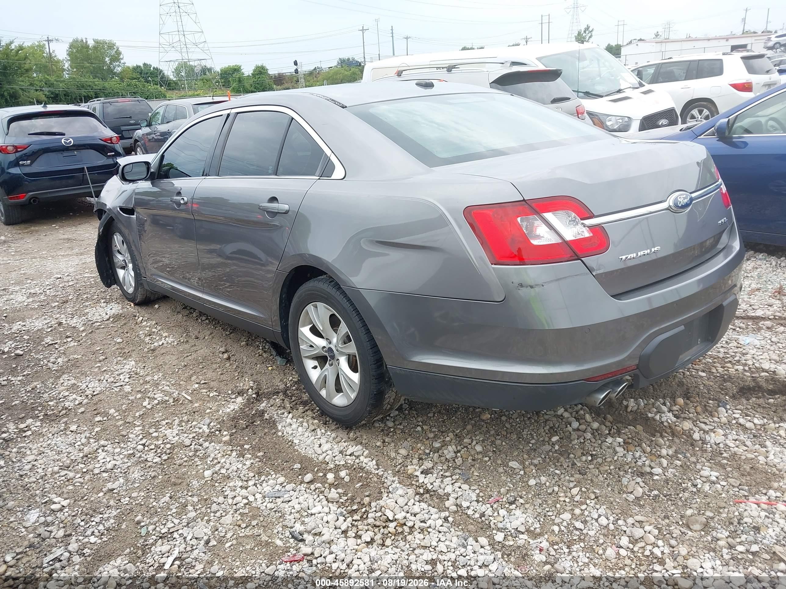 2012 Ford Taurus Sel Серый vin: 1FAHP2EW2CG128135