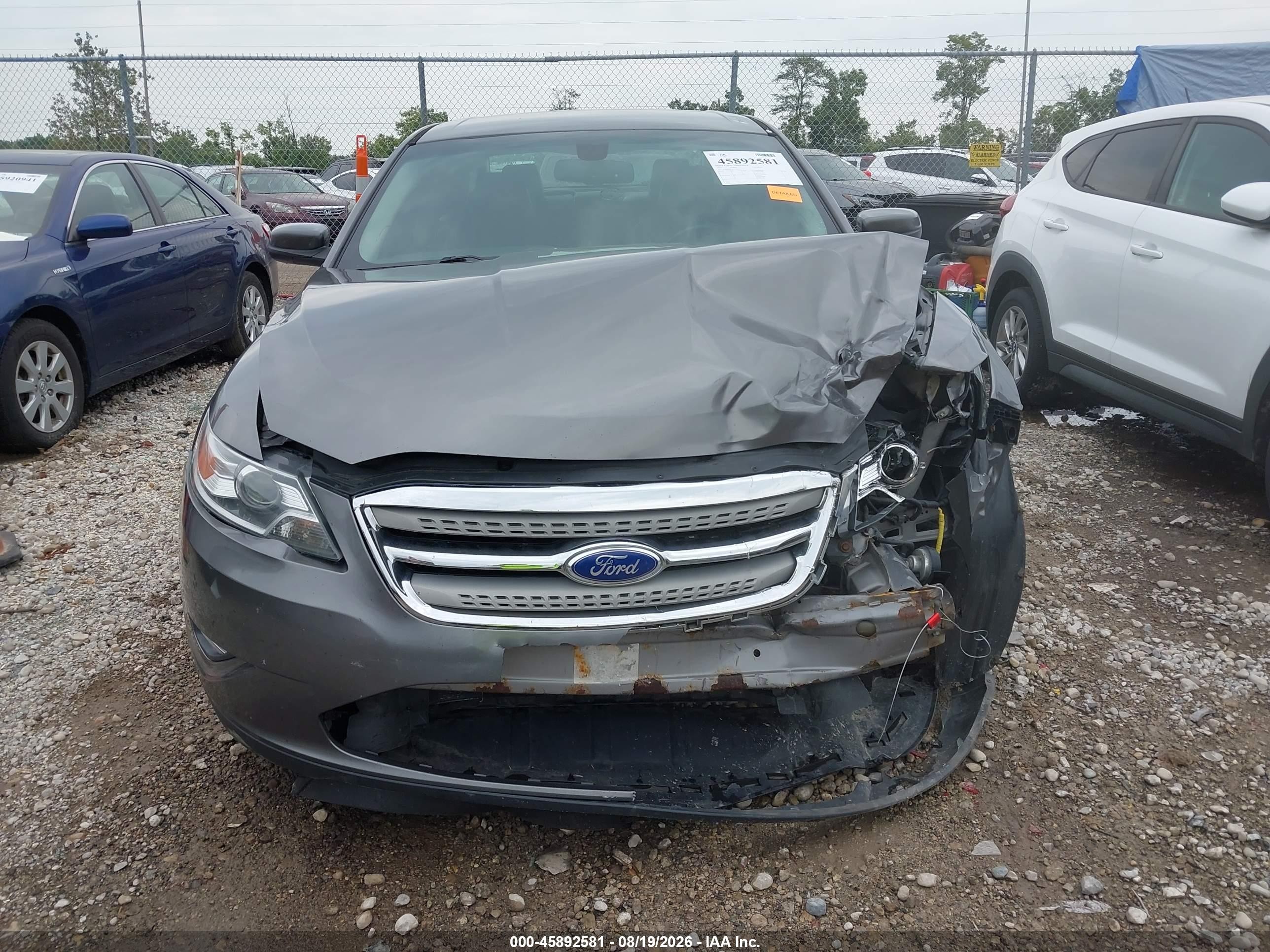 2012 Ford Taurus Sel Серый vin: 1FAHP2EW2CG128135