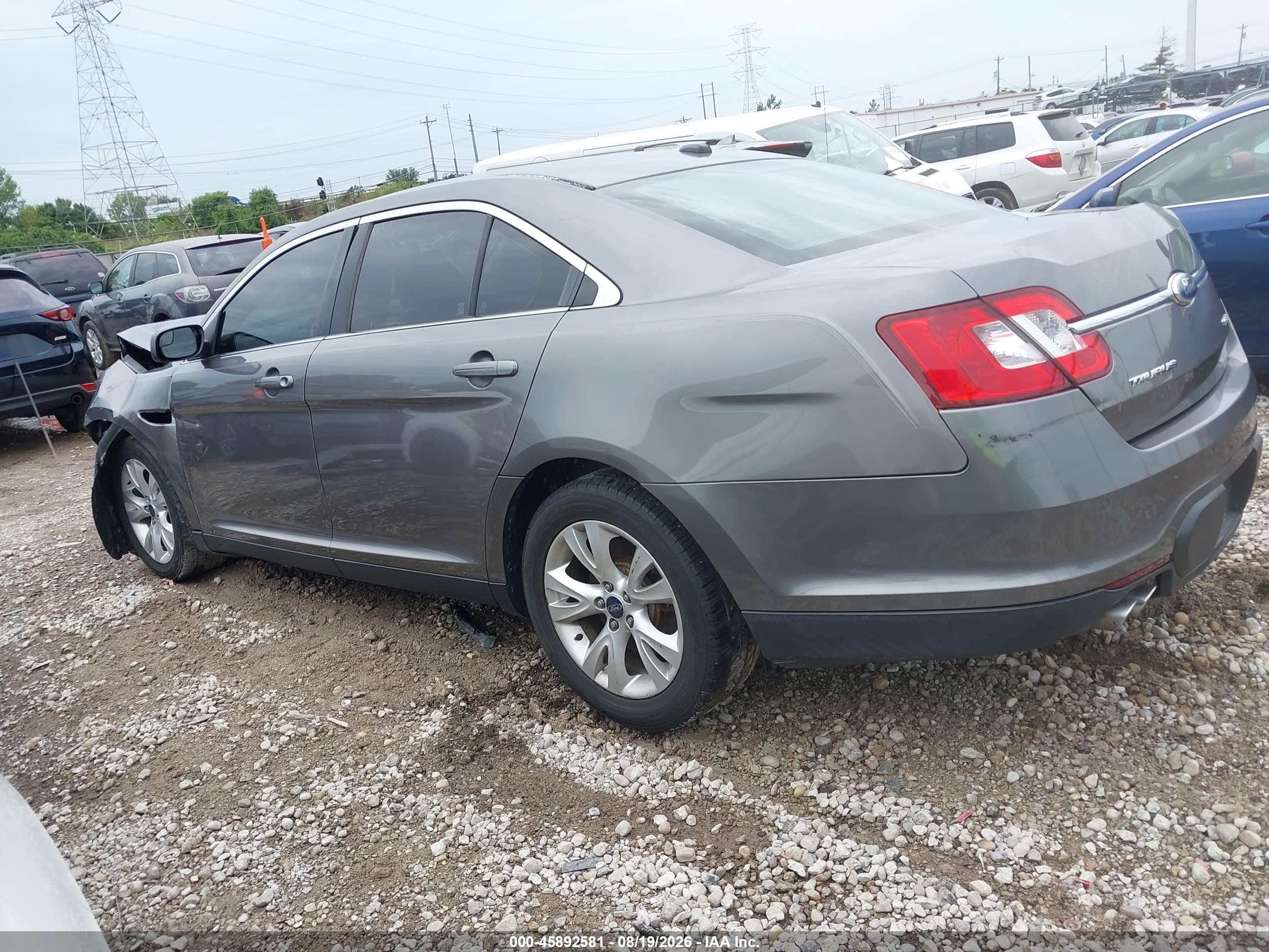 2012 Ford Taurus Sel Серый vin: 1FAHP2EW2CG128135