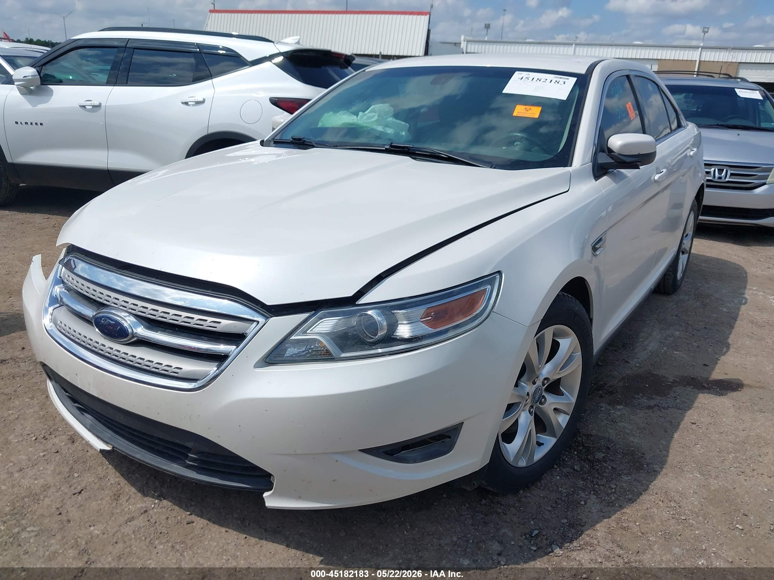 2010 Ford Taurus Sel White vin: 1FAHP2EW3AG118176
