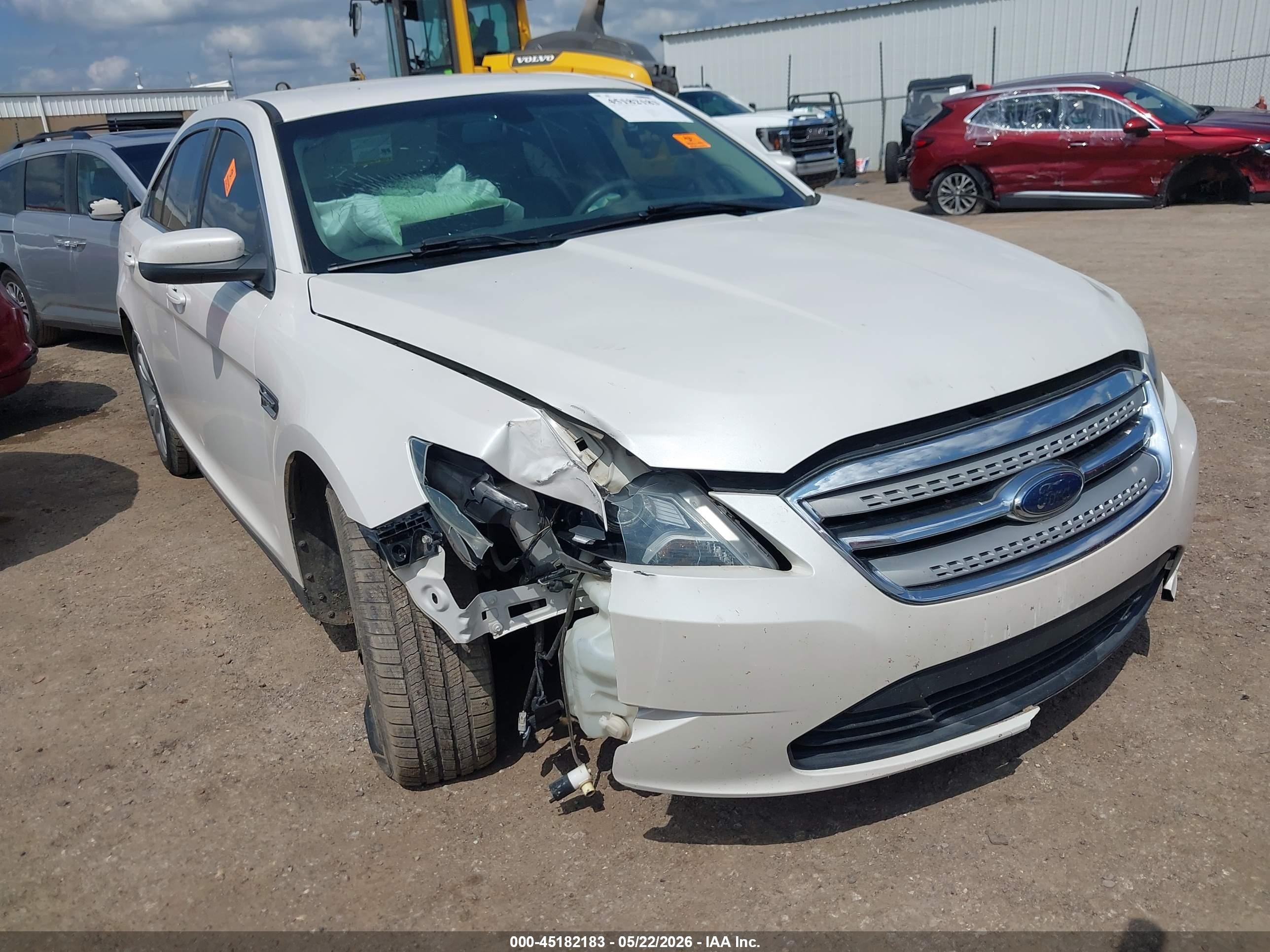 2010 Ford Taurus Sel White vin: 1FAHP2EW3AG118176