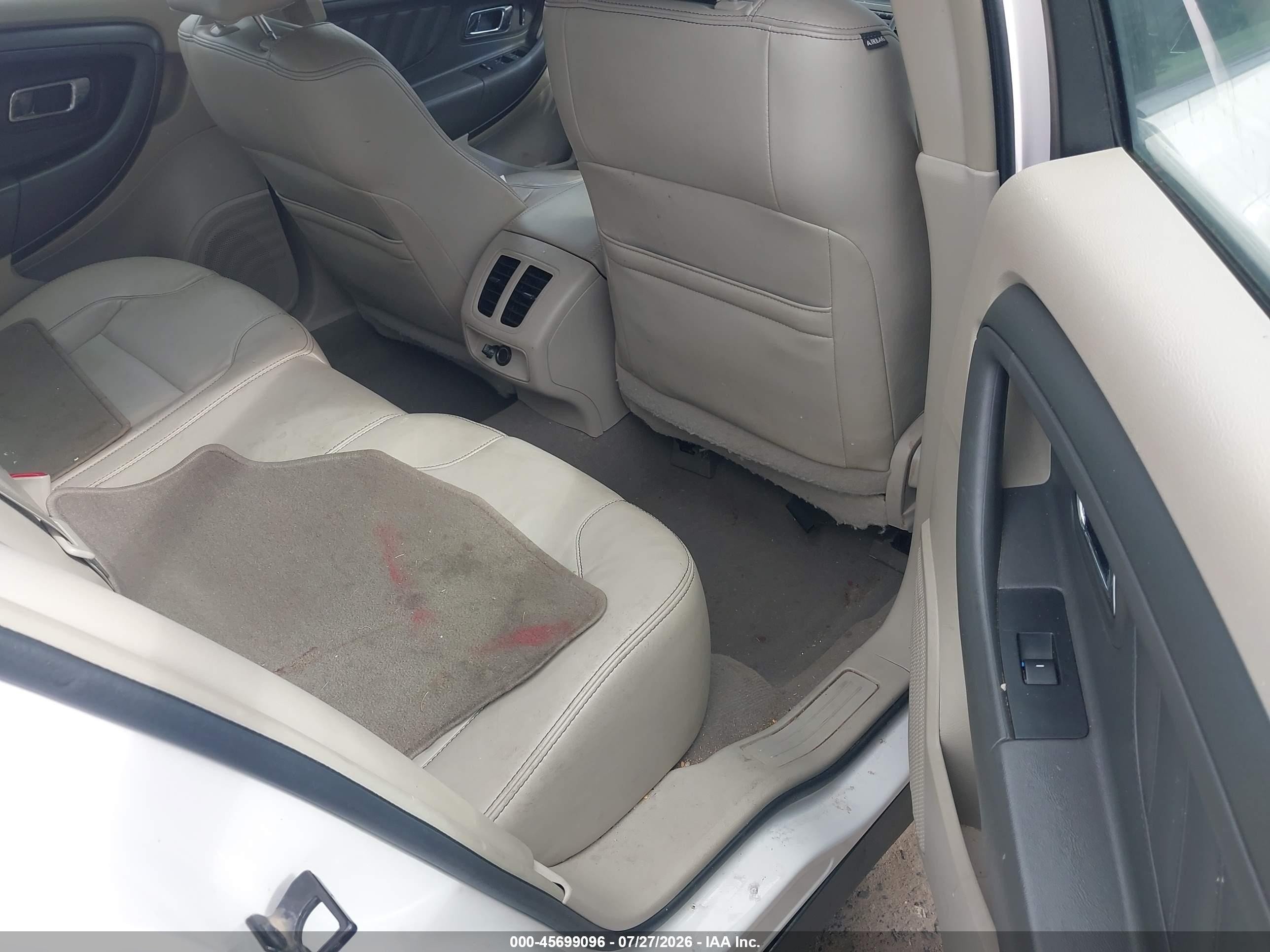 2010 Ford Taurus Sel White vin: 1FAHP2EW3AG125693