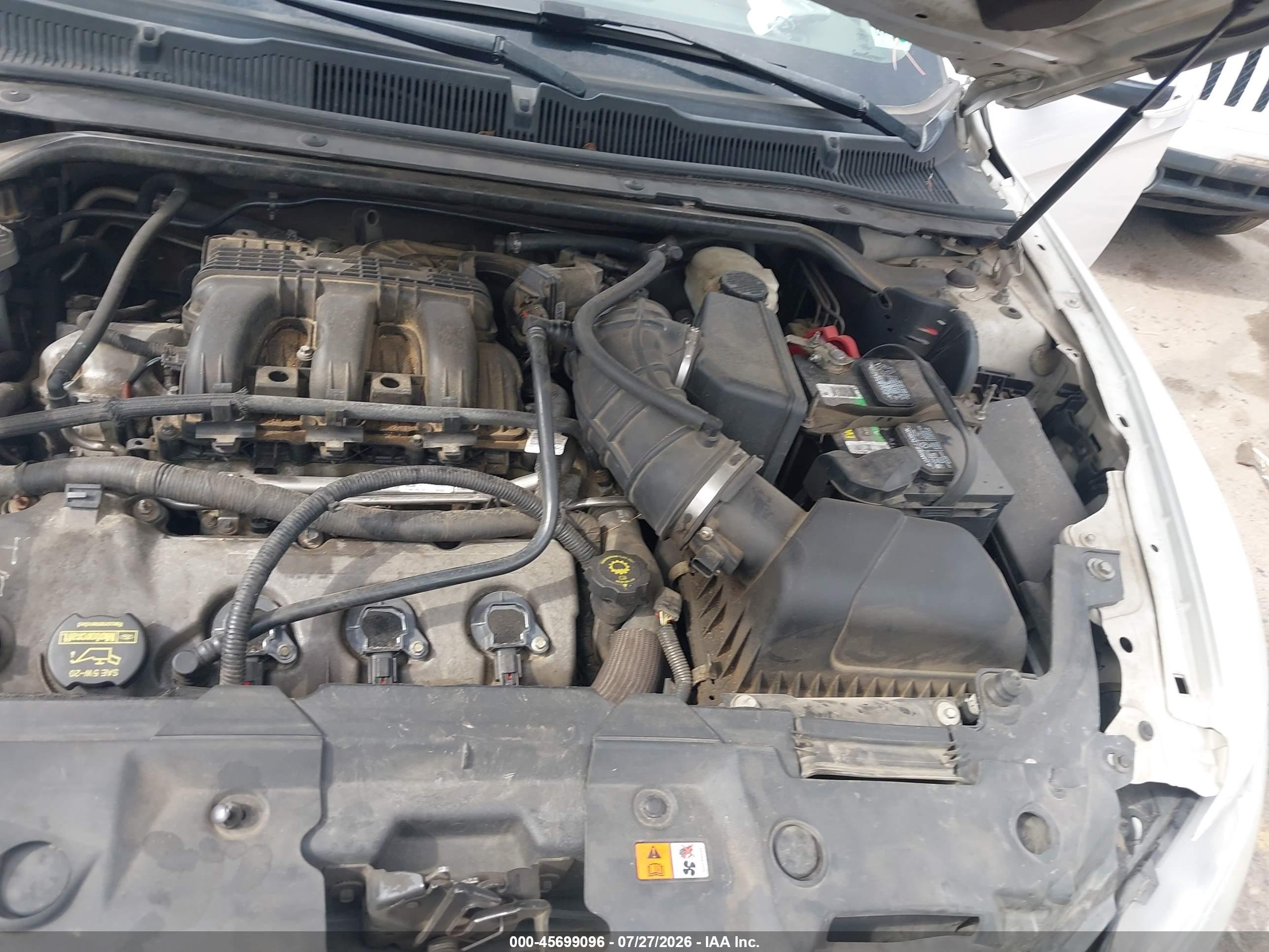 2010 Ford Taurus Sel White vin: 1FAHP2EW3AG125693