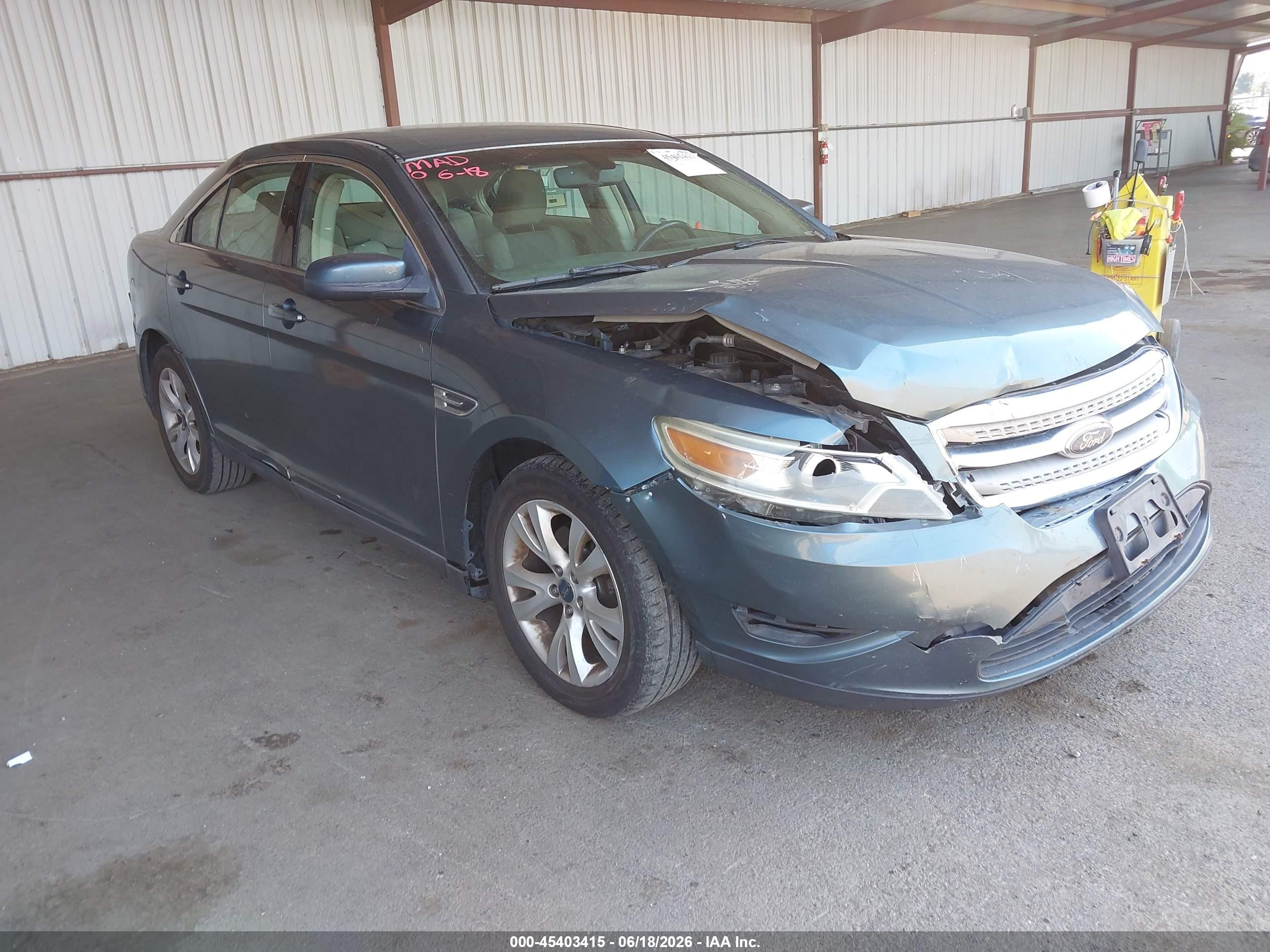 2010 Ford Taurus Sel Light Blue vin: 1FAHP2EW3AG130019