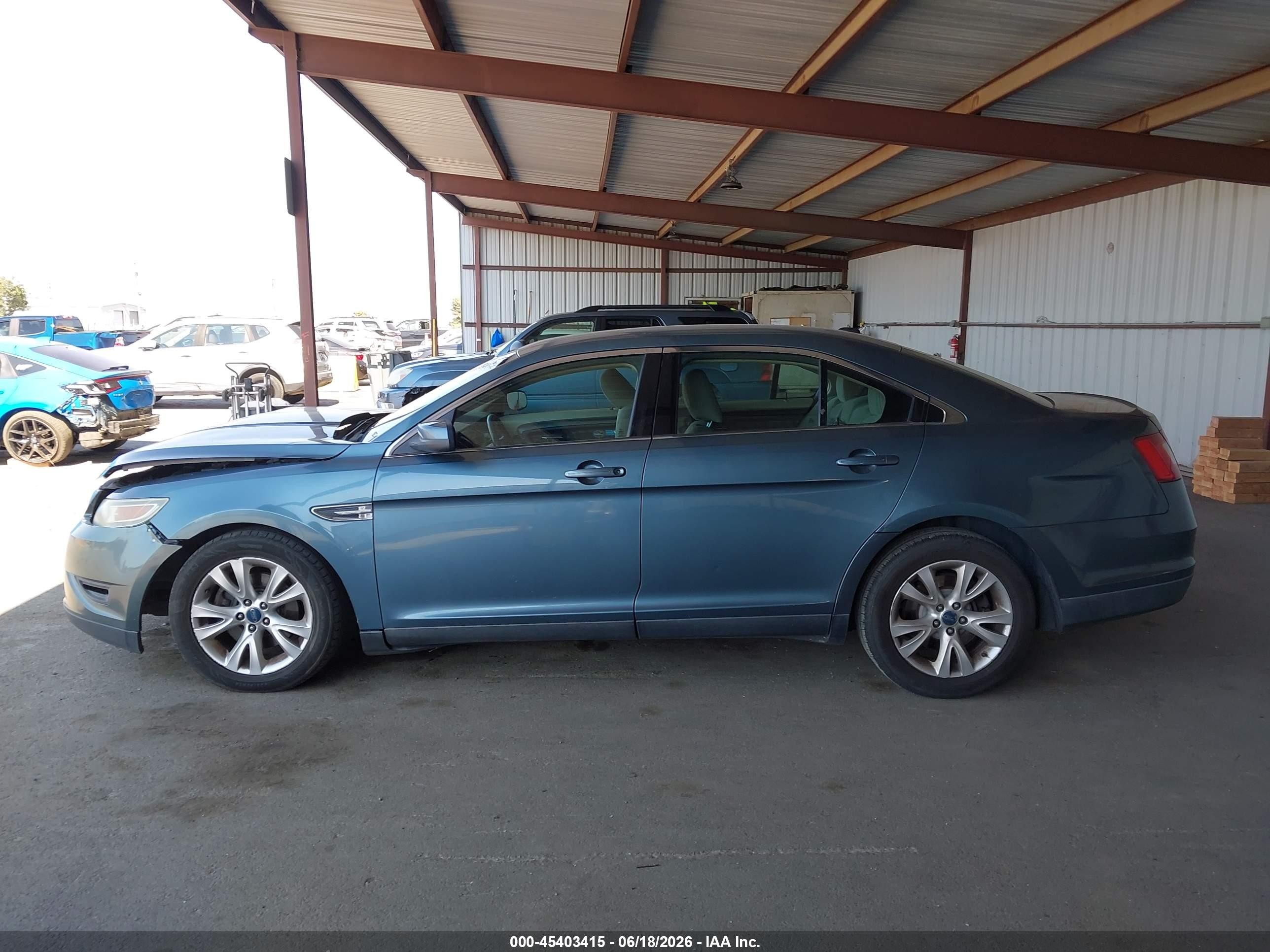 2010 Ford Taurus Sel Light Blue vin: 1FAHP2EW3AG130019
