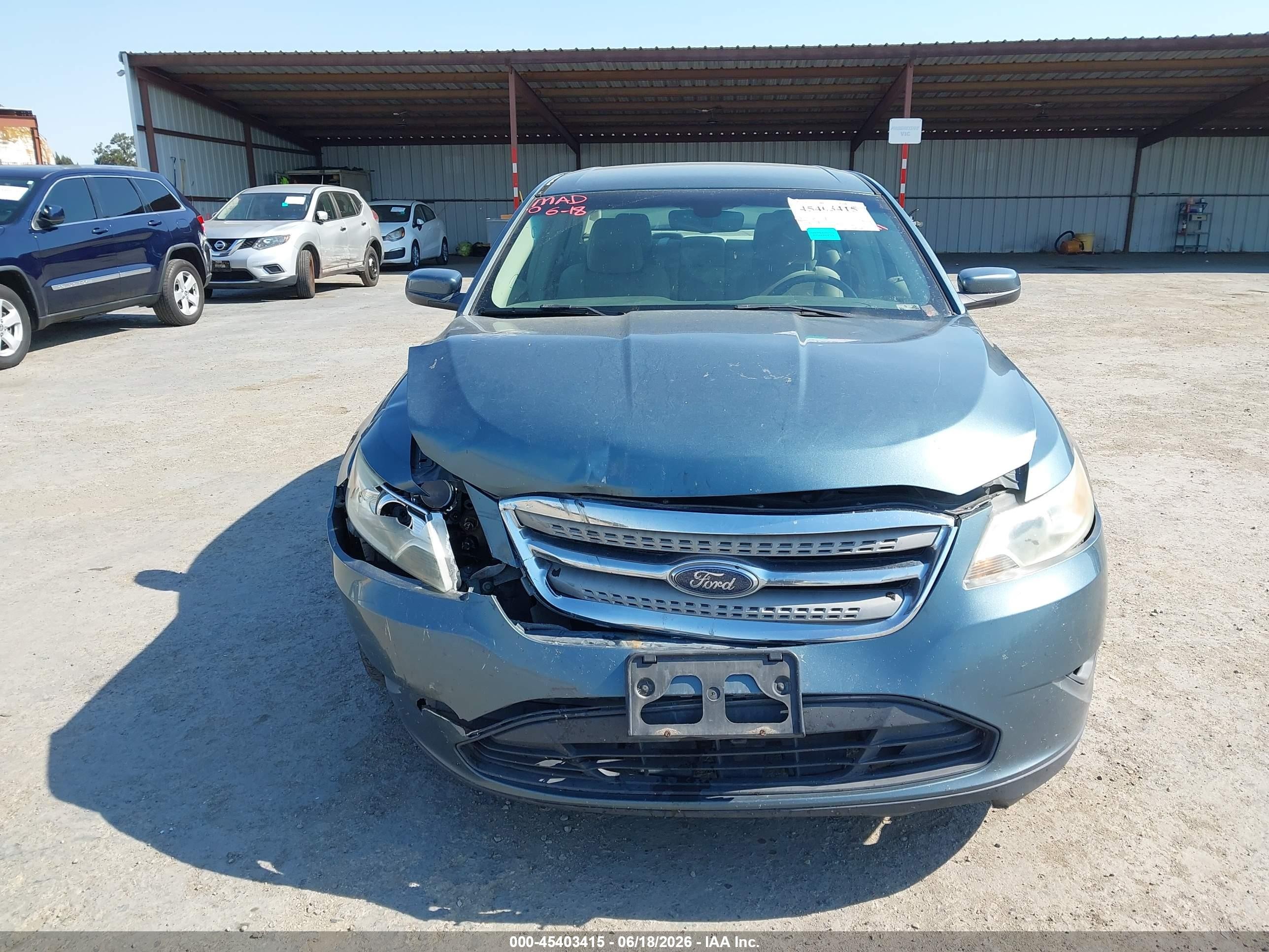 2010 Ford Taurus Sel Light Blue vin: 1FAHP2EW3AG130019