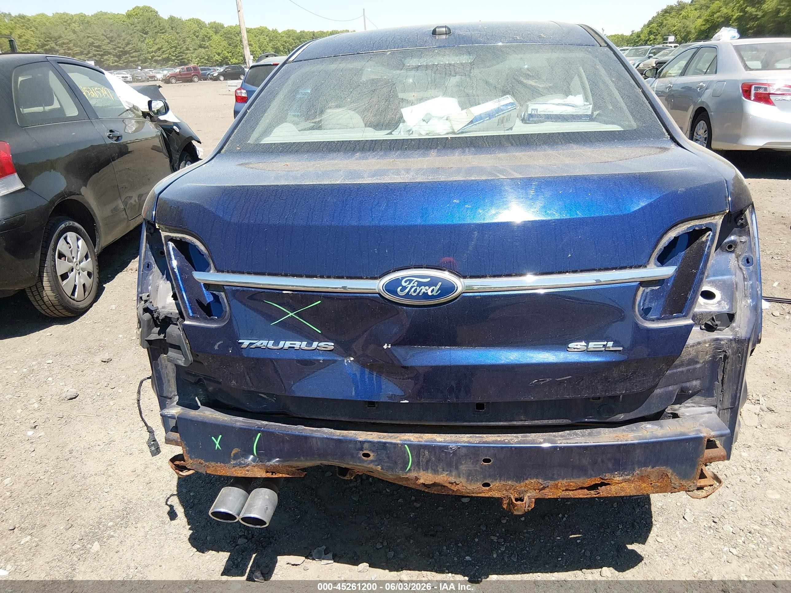 2011 Ford Taurus Sel Dark Blue vin: 1FAHP2EW3BG108510