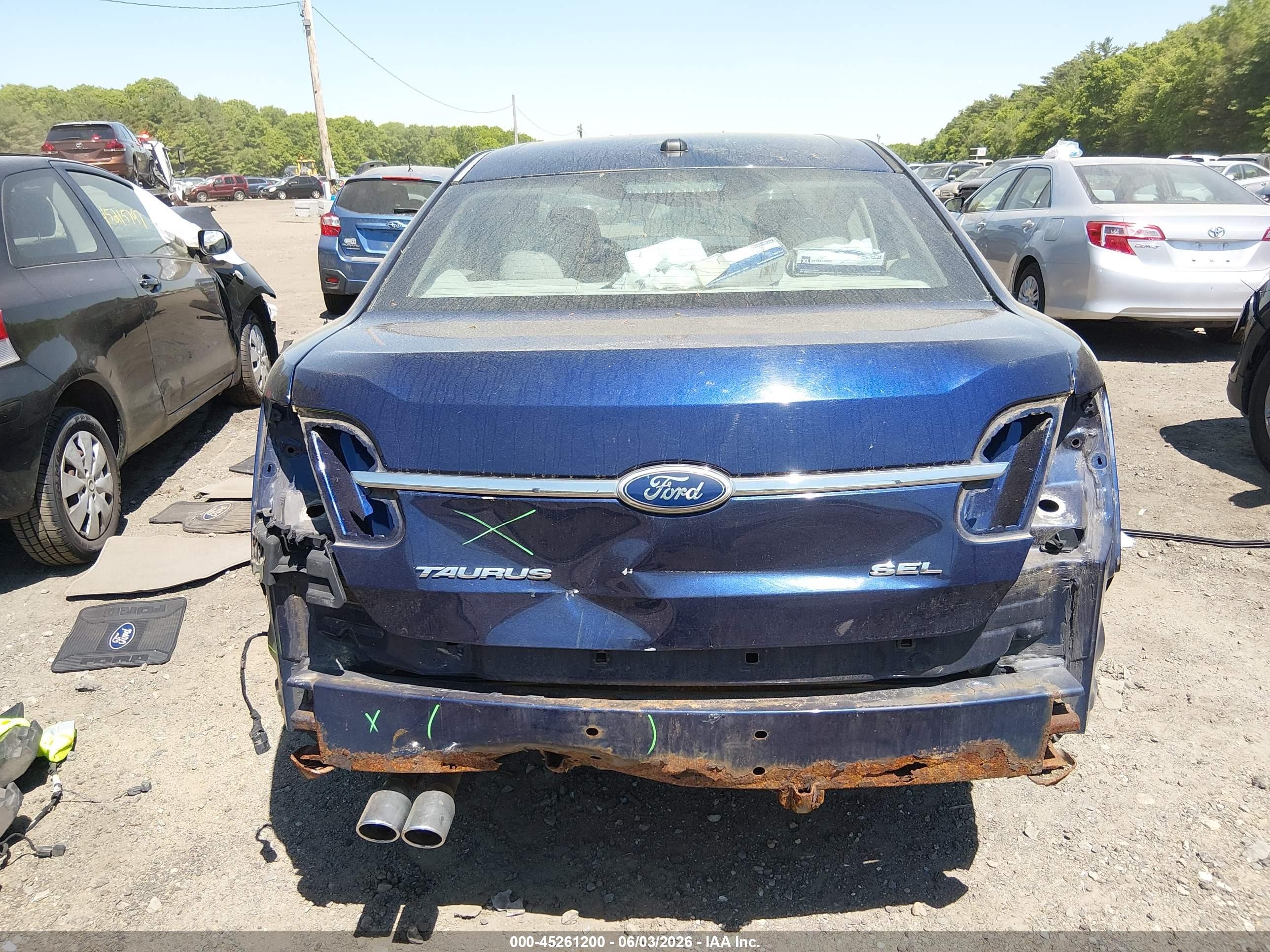 2011 Ford Taurus Sel Dark Blue vin: 1FAHP2EW3BG108510