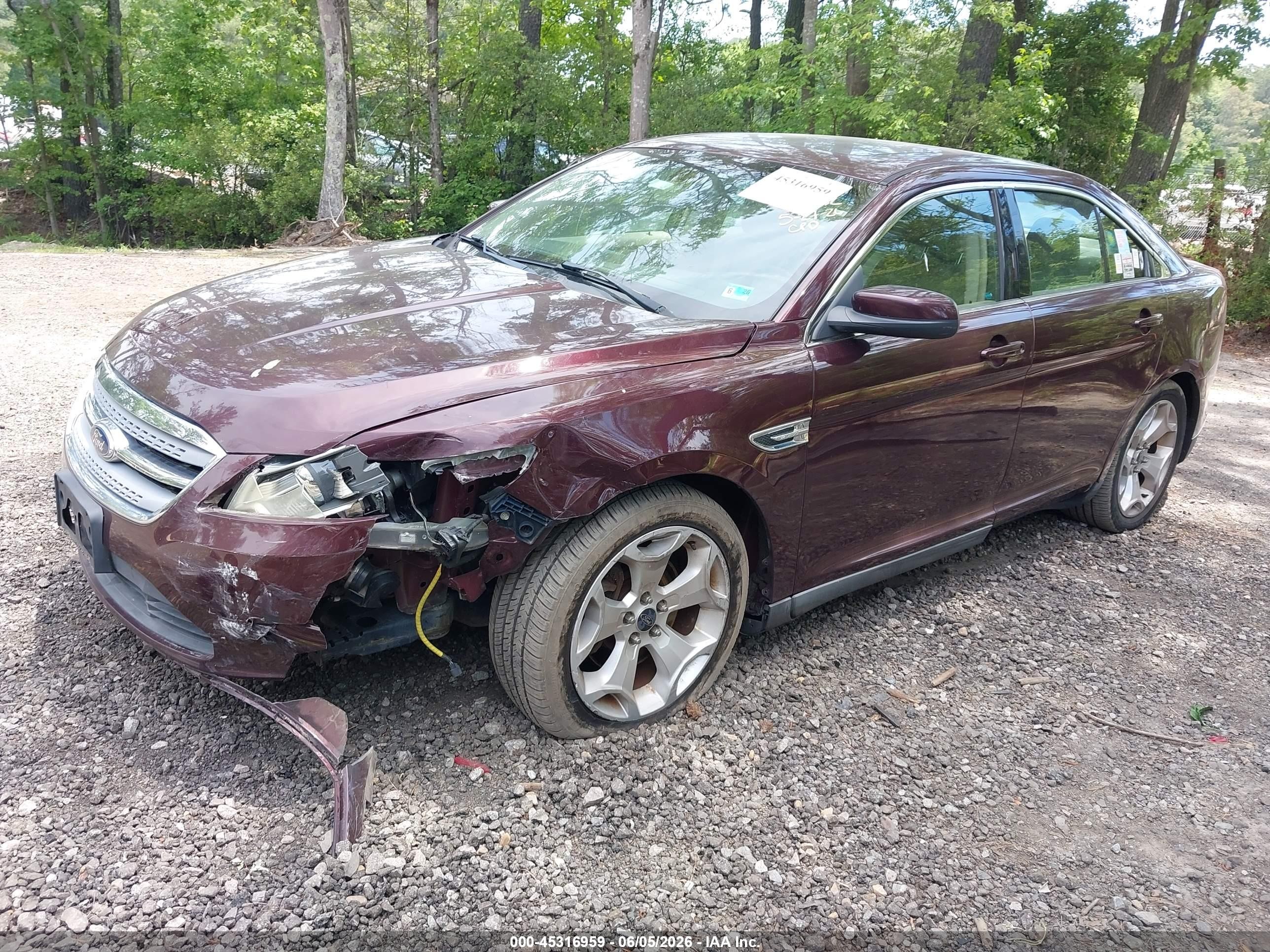 2011 Ford Taurus Sel Темно-бордовый vin: 1FAHP2EW3BG142463
