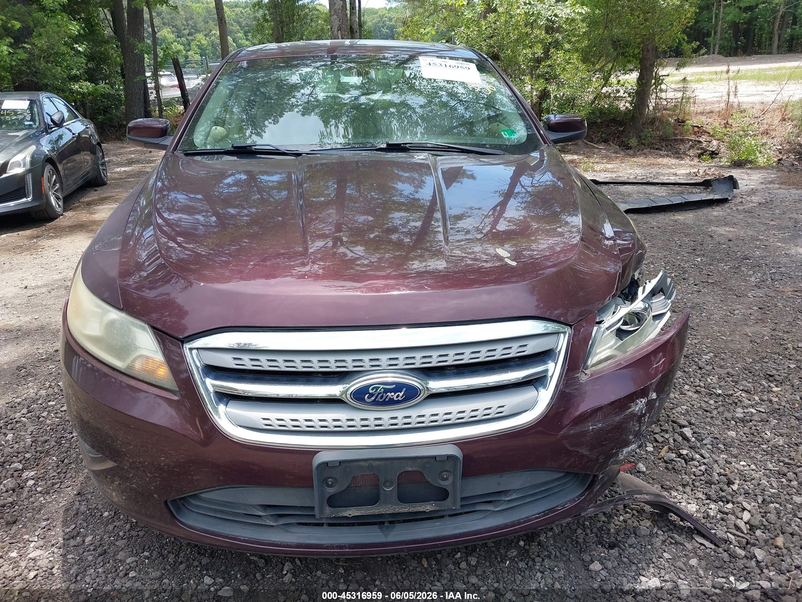 2011 Ford Taurus Sel Темно-бордовый vin: 1FAHP2EW3BG142463
