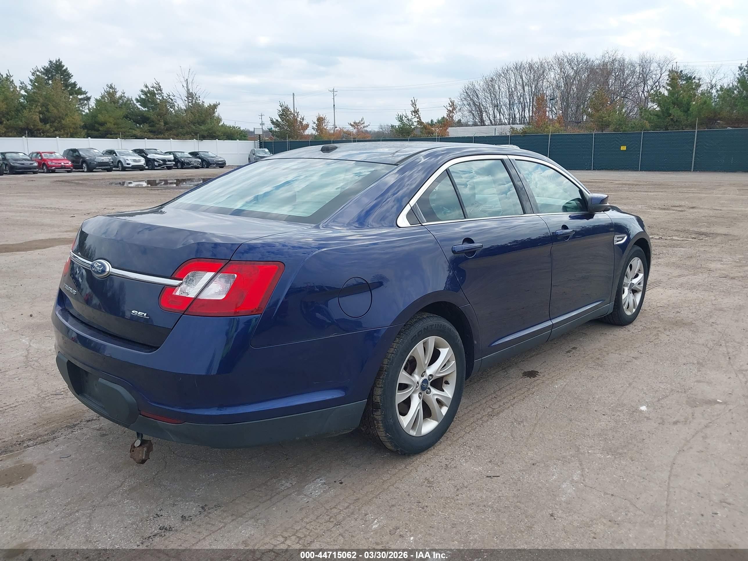 2011 Ford Taurus Sel Blue vin: 1FAHP2EW3BG156265