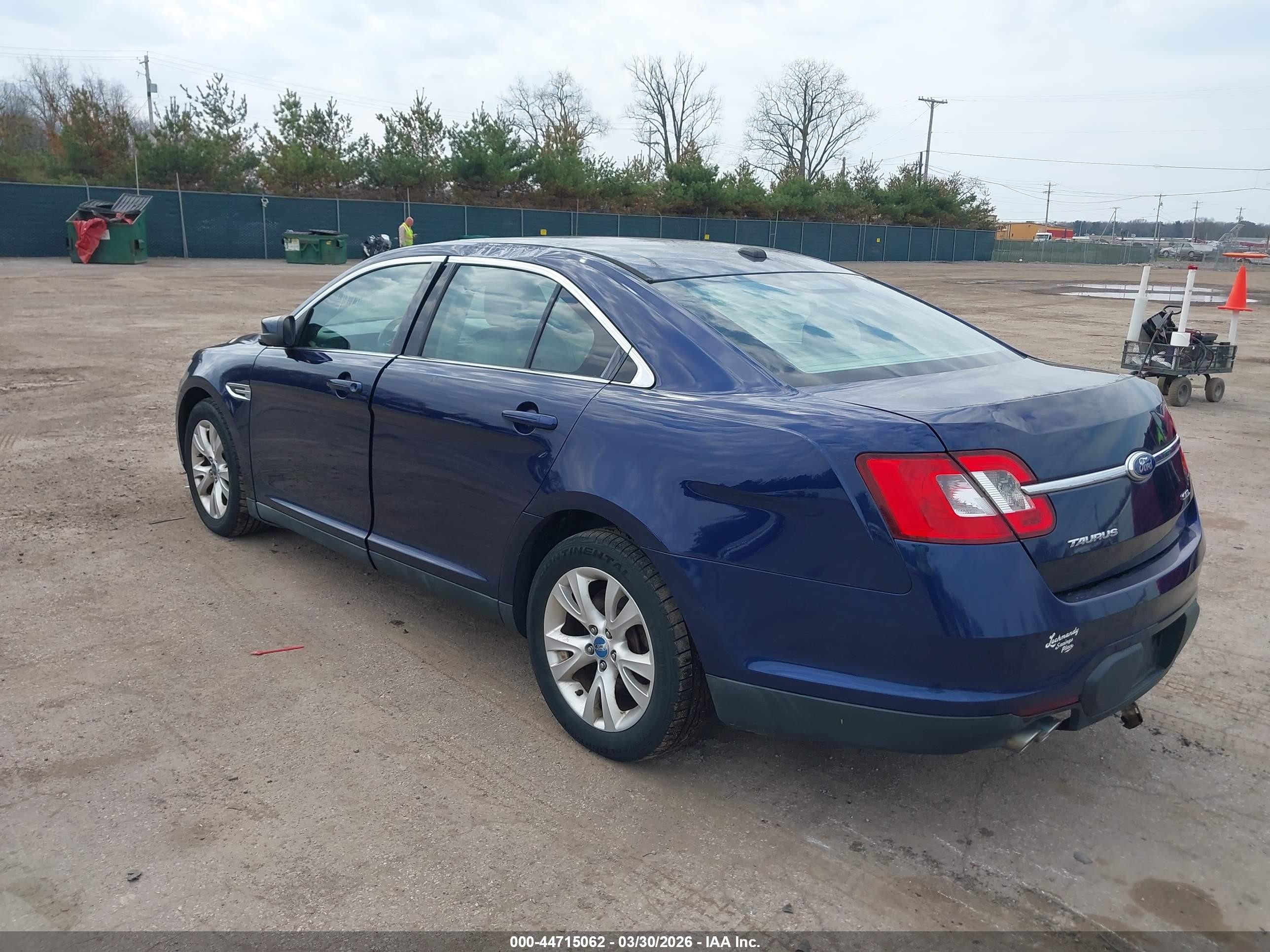2011 Ford Taurus Sel Blue vin: 1FAHP2EW3BG156265